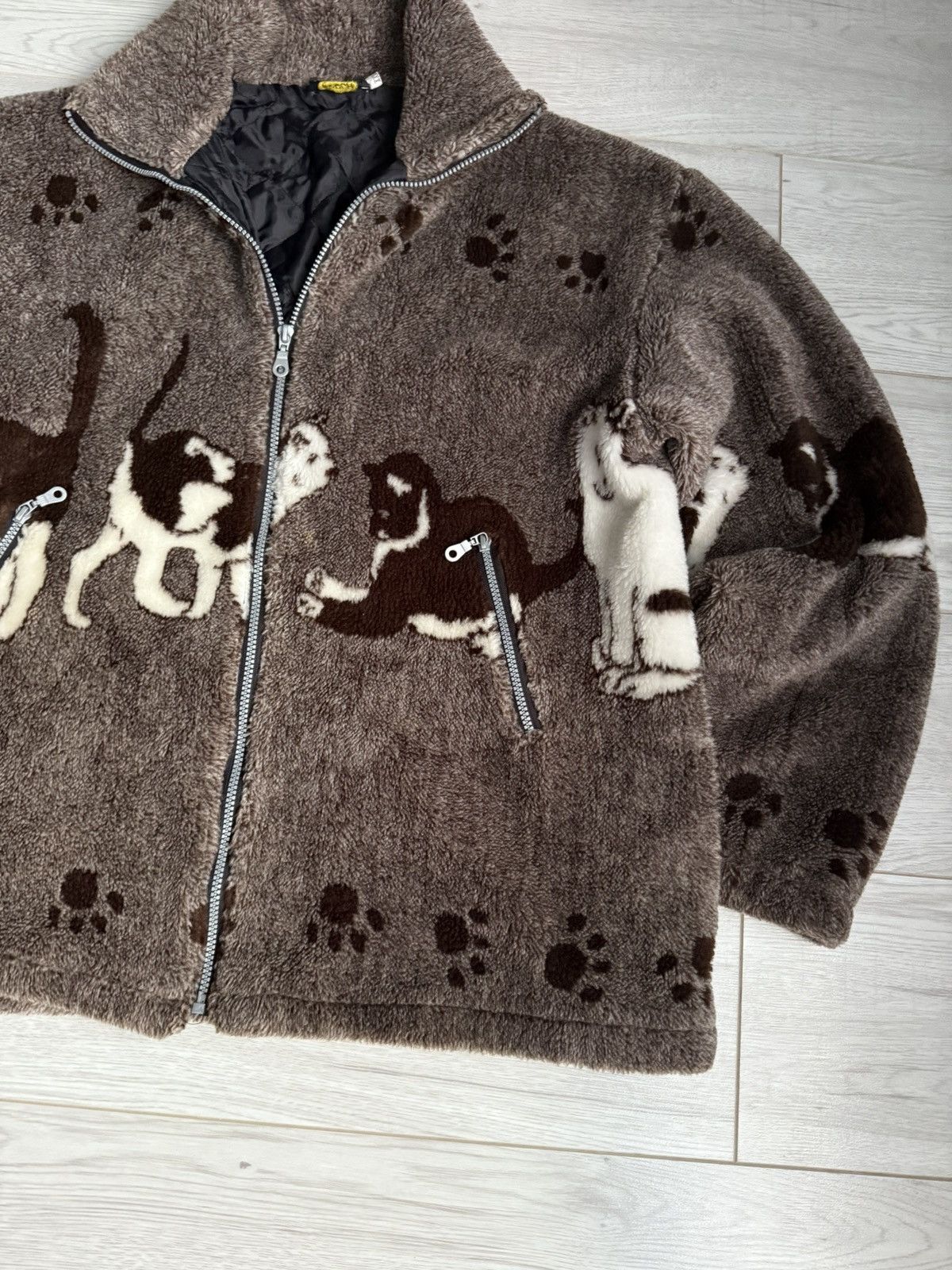 Vintage Vintage Sherpa Jacket Animals Cat Outdoor cozy fleece 90’s Size US XXL / EU 58 / 5 - 2 Thumbnail