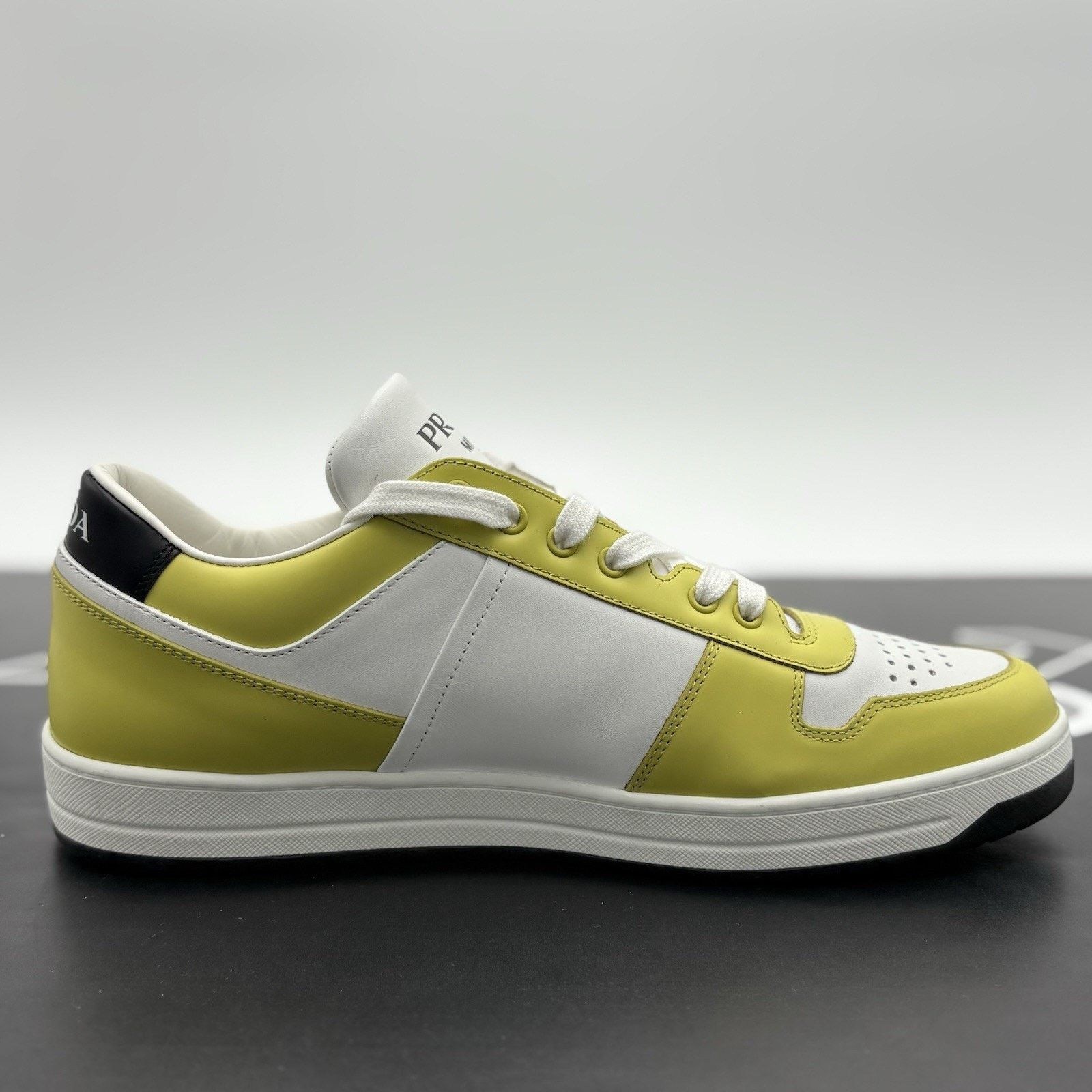Prada Prada Downtown Low Leather ' Bianco Cedro ' | WORN ONCE! Size US 9 / EU 42 - 10 Thumbnail