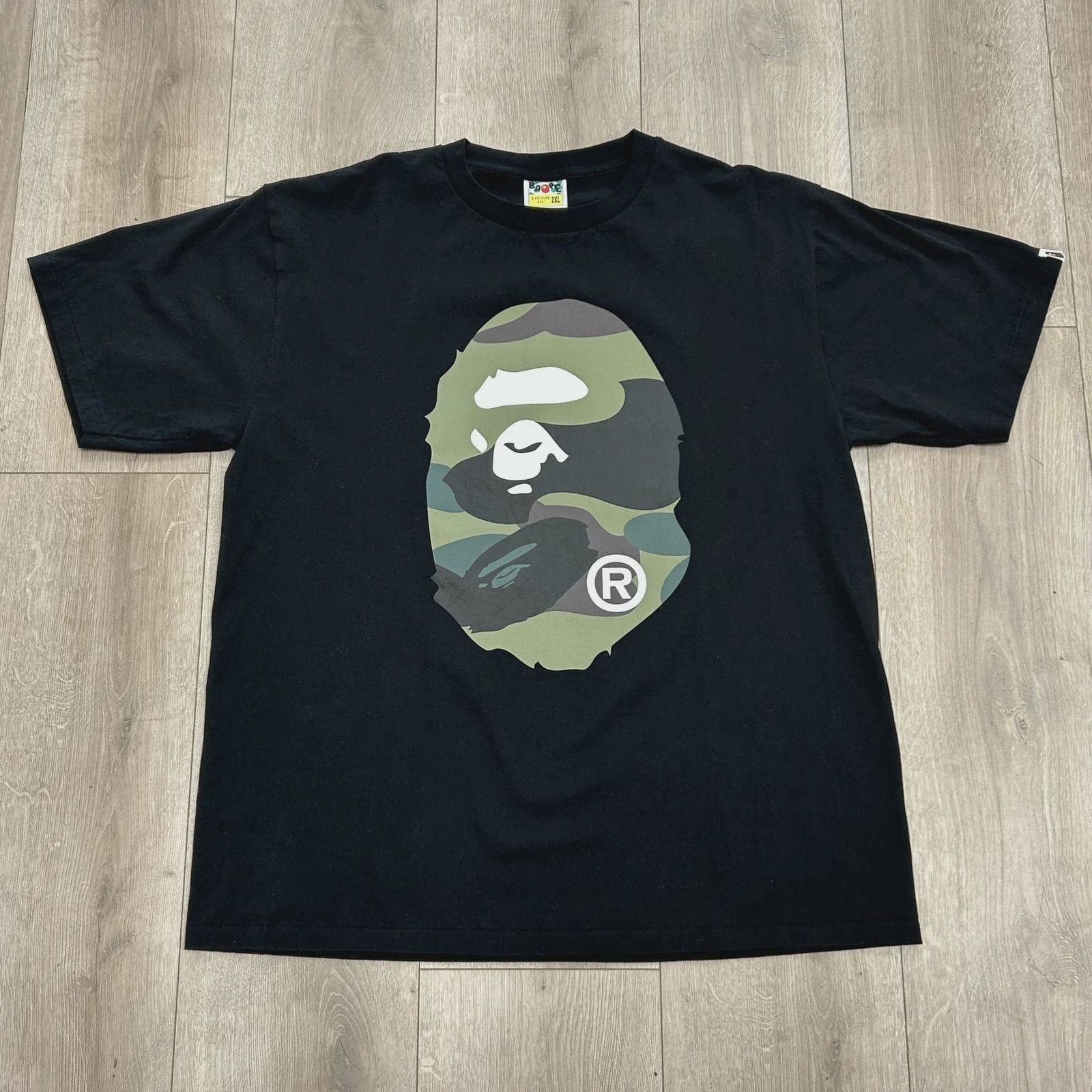 トップス Space Camo Ape Face On Bapesta Tee BAPE Space Camo Ape