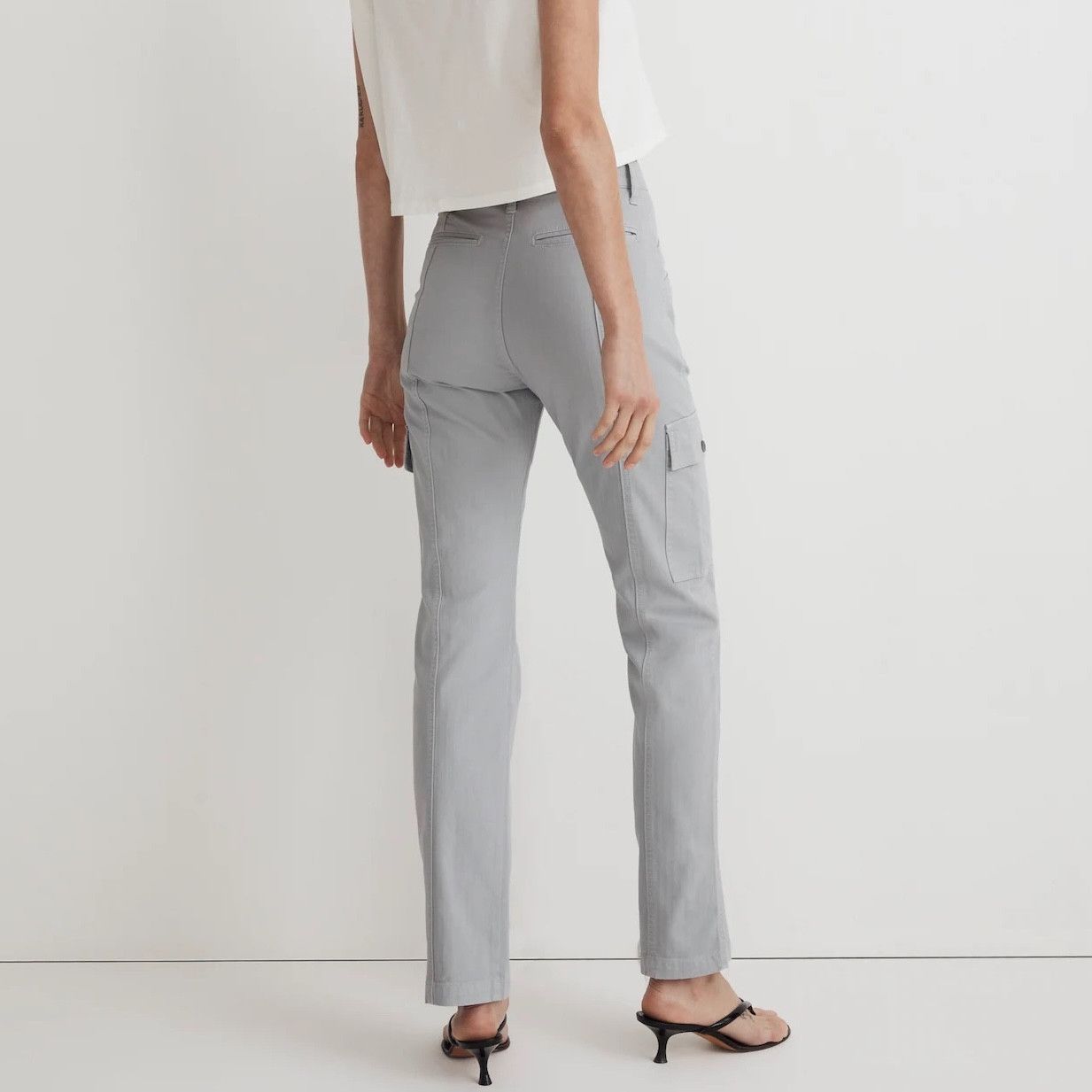 Madewell Madewell Garment Dyed Herringbone 90s Straight Cargo Pants Size 36" / US 14 / IT 50 - 4 Thumbnail