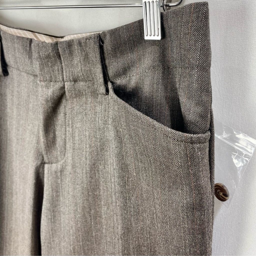 Gap NEW Gap Brown Low Rise Curvy Fit Straight Leg Trousers 8 Size 30" / US 8 / IT 44 - 4 Thumbnail