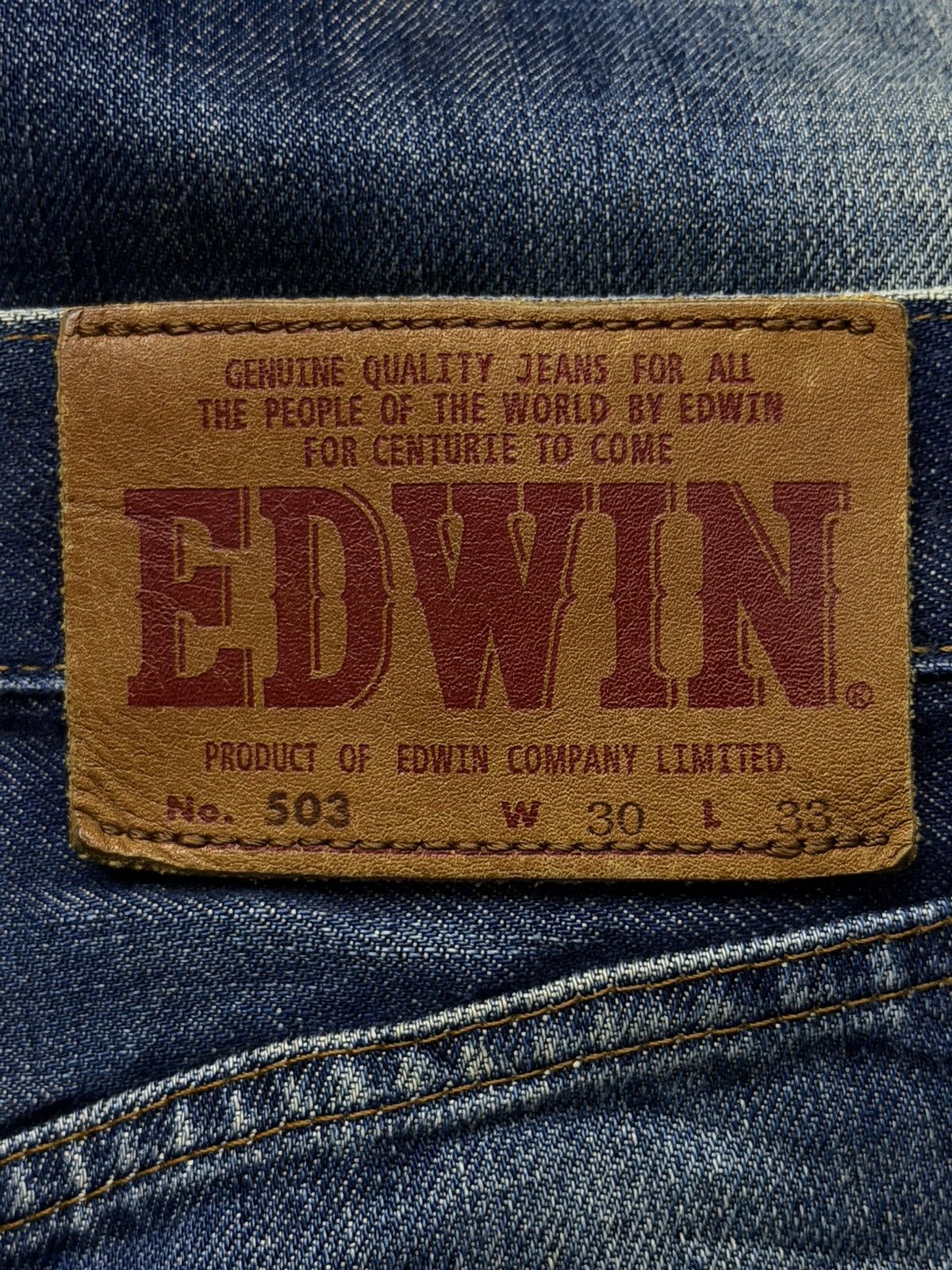 Edwin Vintage Edwin 503 Japanese Denim Jeans | Regular Straight 29 Size US 29 - 11 Thumbnail
