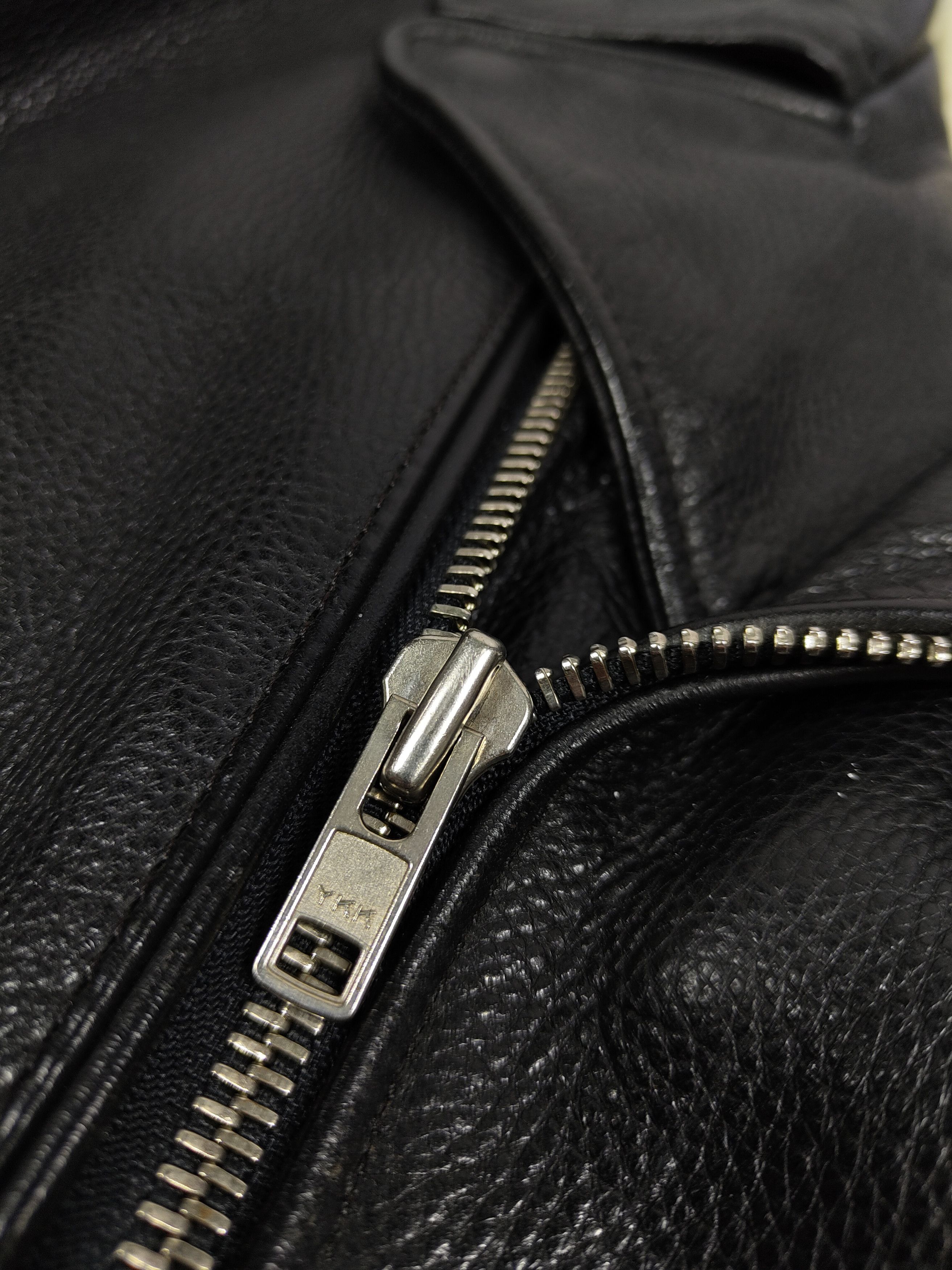 Leather × Vintage Vintage Leather Biker Jacket Size US L / EU 52-54 / 3 - 7 Thumbnail