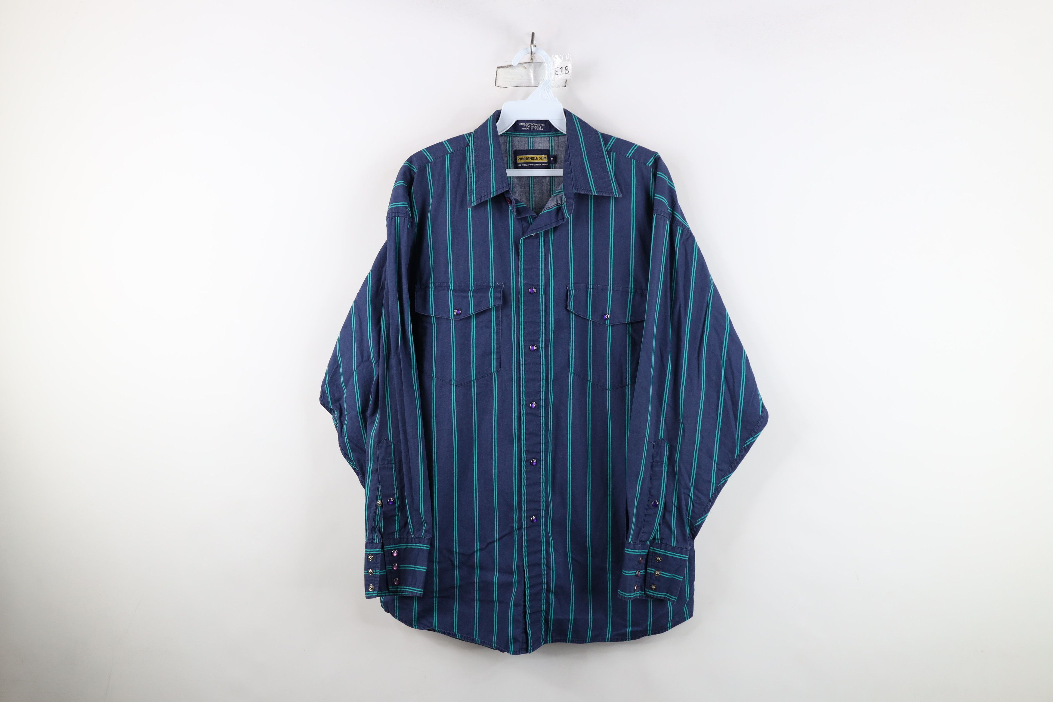 Vintage Vintage 90s Streetwear Striped Western Cowboy Button Shirt Size US M / EU 48-50 / 2 - 1 Thumbnail
