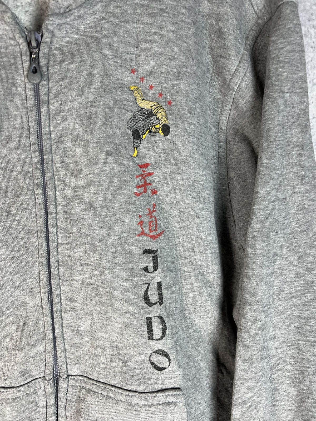 Japanese Brand Vintage 90s Judo fight style zip sweatshirt Japanese rare Size US L / EU 52-54 / 3 - 3 Thumbnail