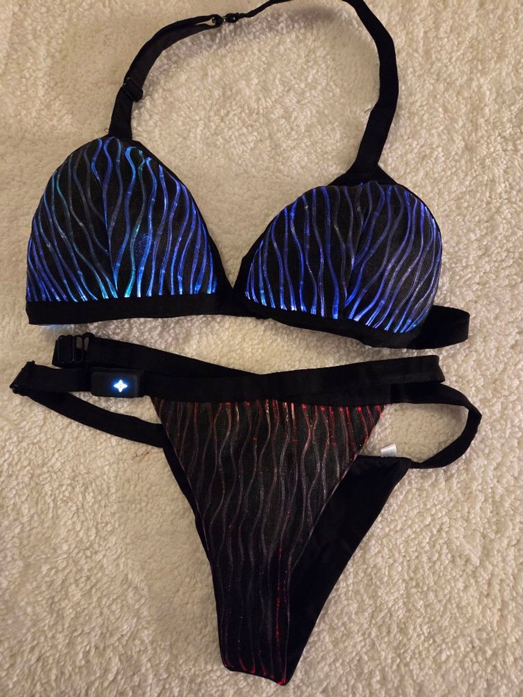Other Trendy Women's Retro Light-Up Bikini L different light modes Size L / US 10 / IT 46 - 2 Thumbnail