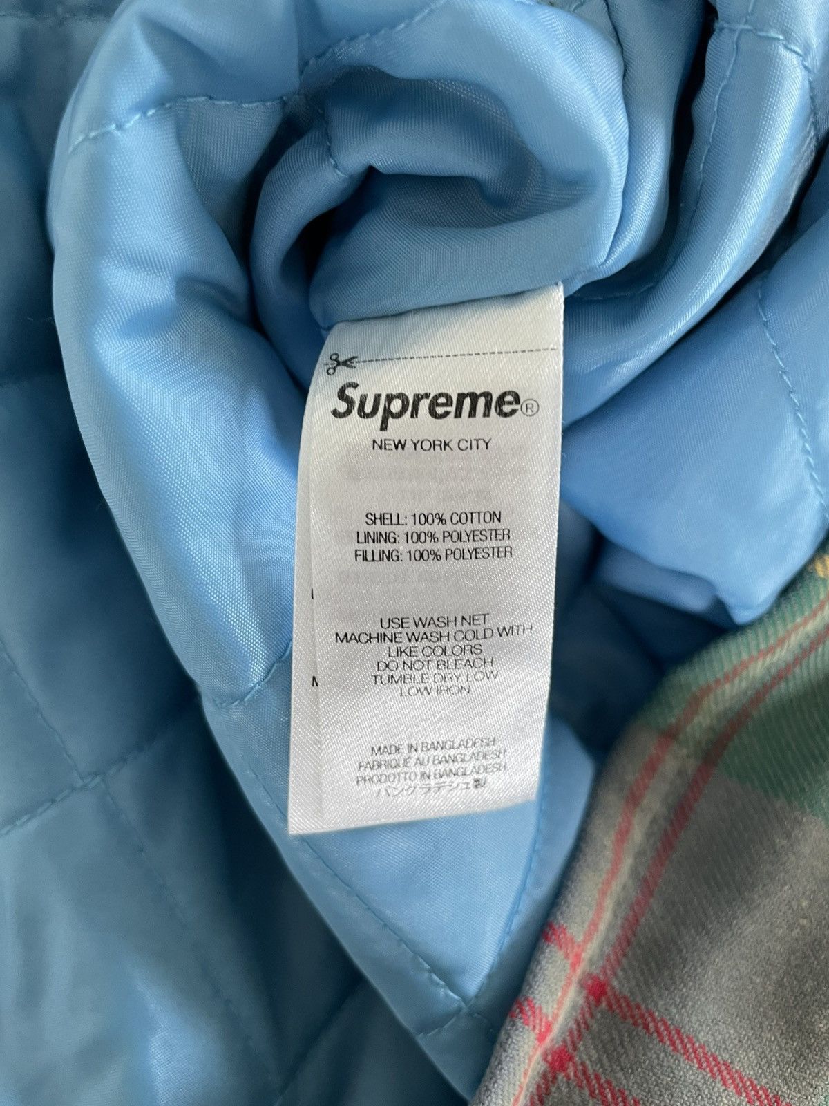 Supreme Supreme Quilted Lined Flannel Snap Shirt Size US S / EU 44-46 / 1 - 5 Thumbnail