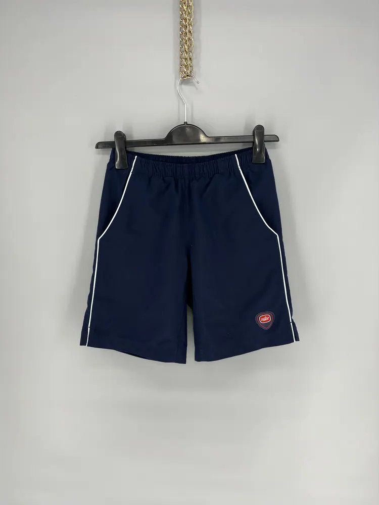 Nike 90s Vintage Nike Black Nylon Mini Swoosh Shorts Travis Style Size US 32 / EU 48 - 1 Thumbnail