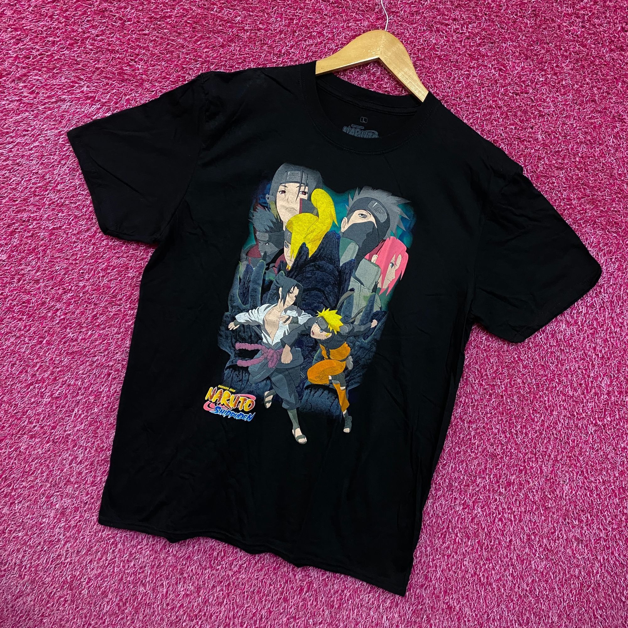 Anime Naruto Shippuden Naruto n Team7 vs Sasuke n Akatsuki Tee L Size US L / EU 52-54 / 3 - 3 Thumbnail