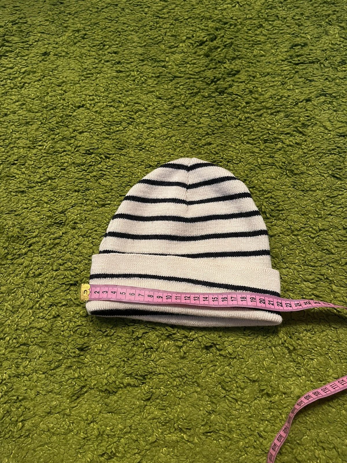 Saint James Saint James 1990s vintage 100% wool striped beanie hat Size 32 - 7 Thumbnail