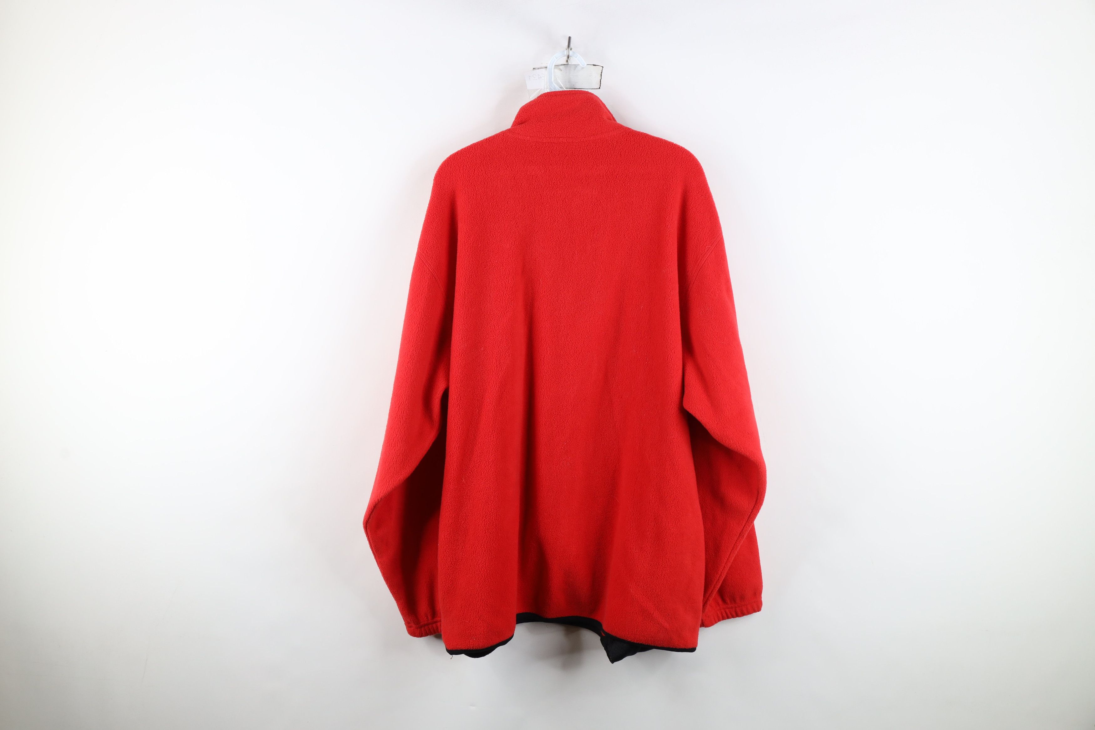 Vintage Vintage 90s Detroit Red Wings Hockey Half Zip Fleece Sweater Size US XL / EU 56 / 4 - 13 Thumbnail