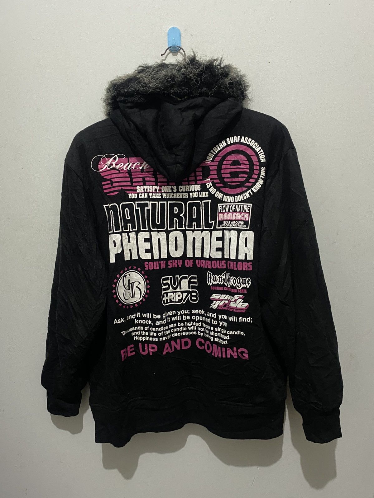 Japanese Brand Lock Heaven Fur Zip up Hoodie ifsixwasnine lgb Style Size US L / EU 52-54 / 3 - 2 Thumbnail