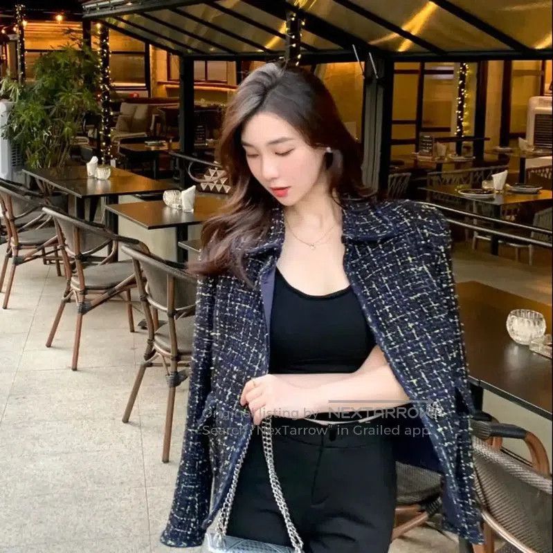 Chanel Chanel Blue Cotton Women's Jacket . Size XXS / US 00 / IT 34 - 8 Thumbnail