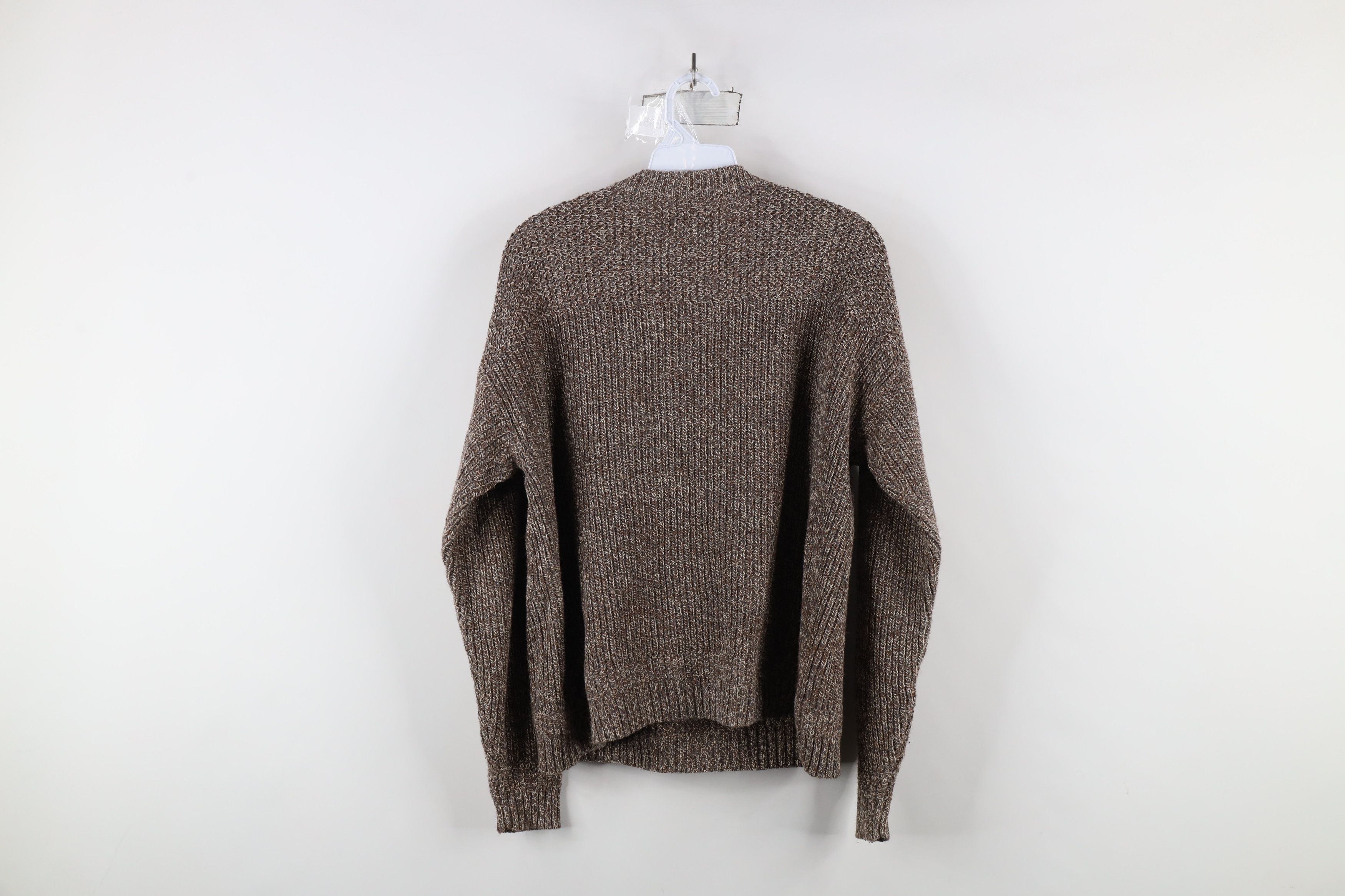 Vintage Vintage 90s Streetwear Ribbed Knit Henley Sweater Brown Size M / US 6-8 / IT 42-44 - 8 Thumbnail