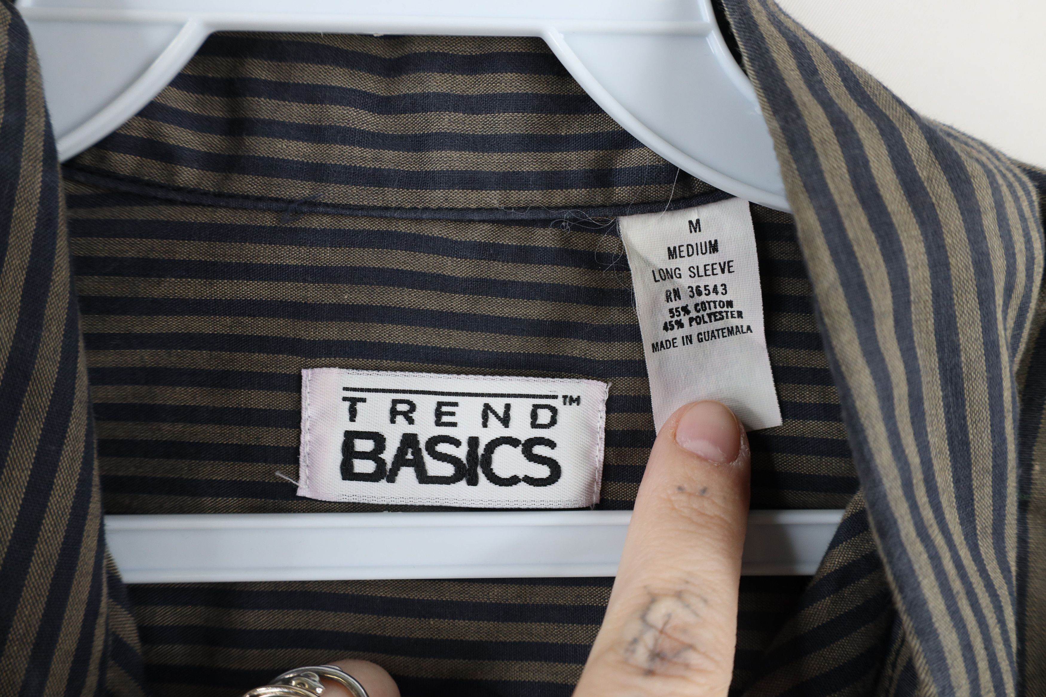 Vintage Vintage 90s Streetwear Striped Collared Button Down Shirt Size US M / EU 48-50 / 2 - 7 Thumbnail