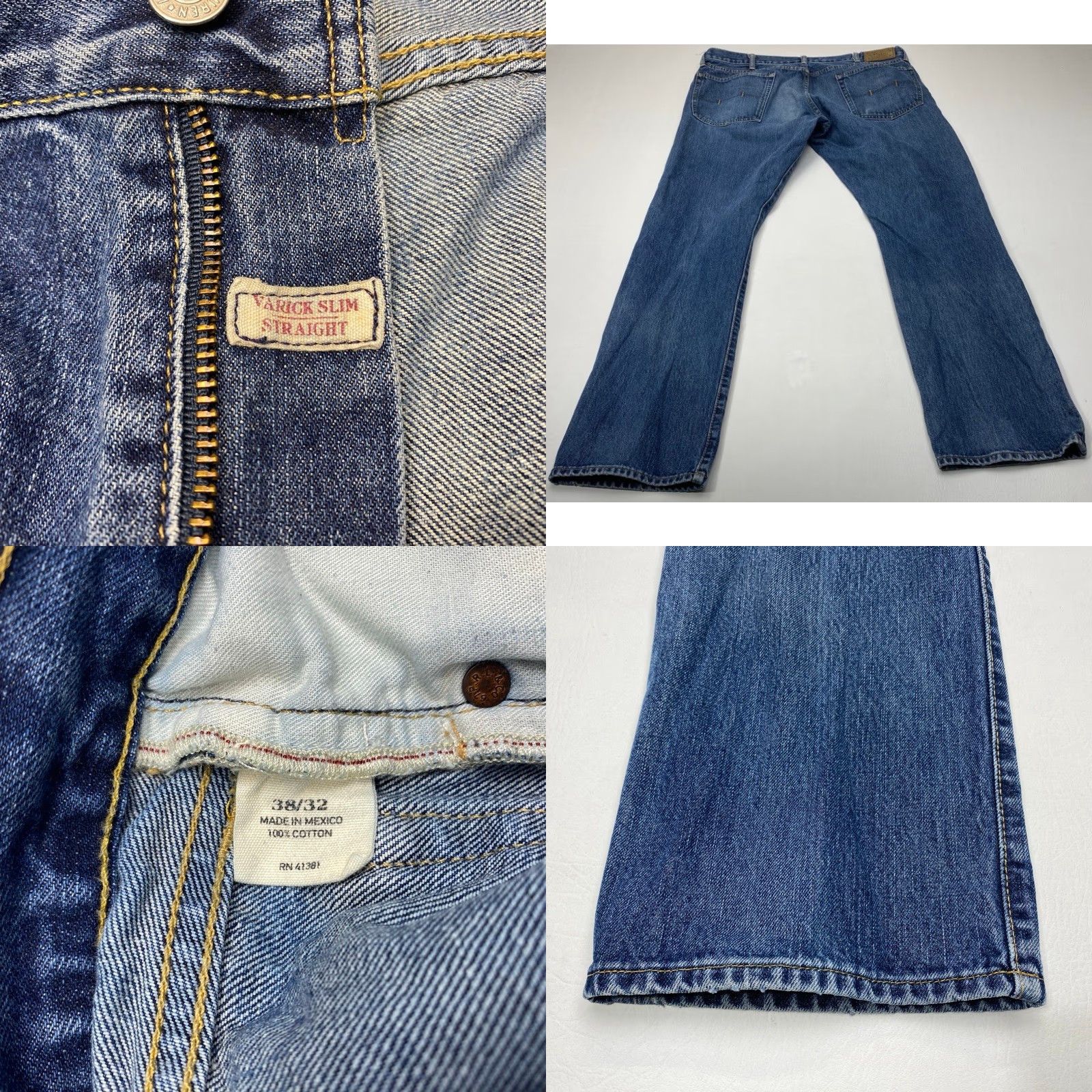 Polo Ralph Lauren Polo Ralph Lauren Selvedge Jeans Mens 38x32 Blue Redline Varick Slim Straight Size US M / EU 48-50 / 2 - 8 Thumbnail