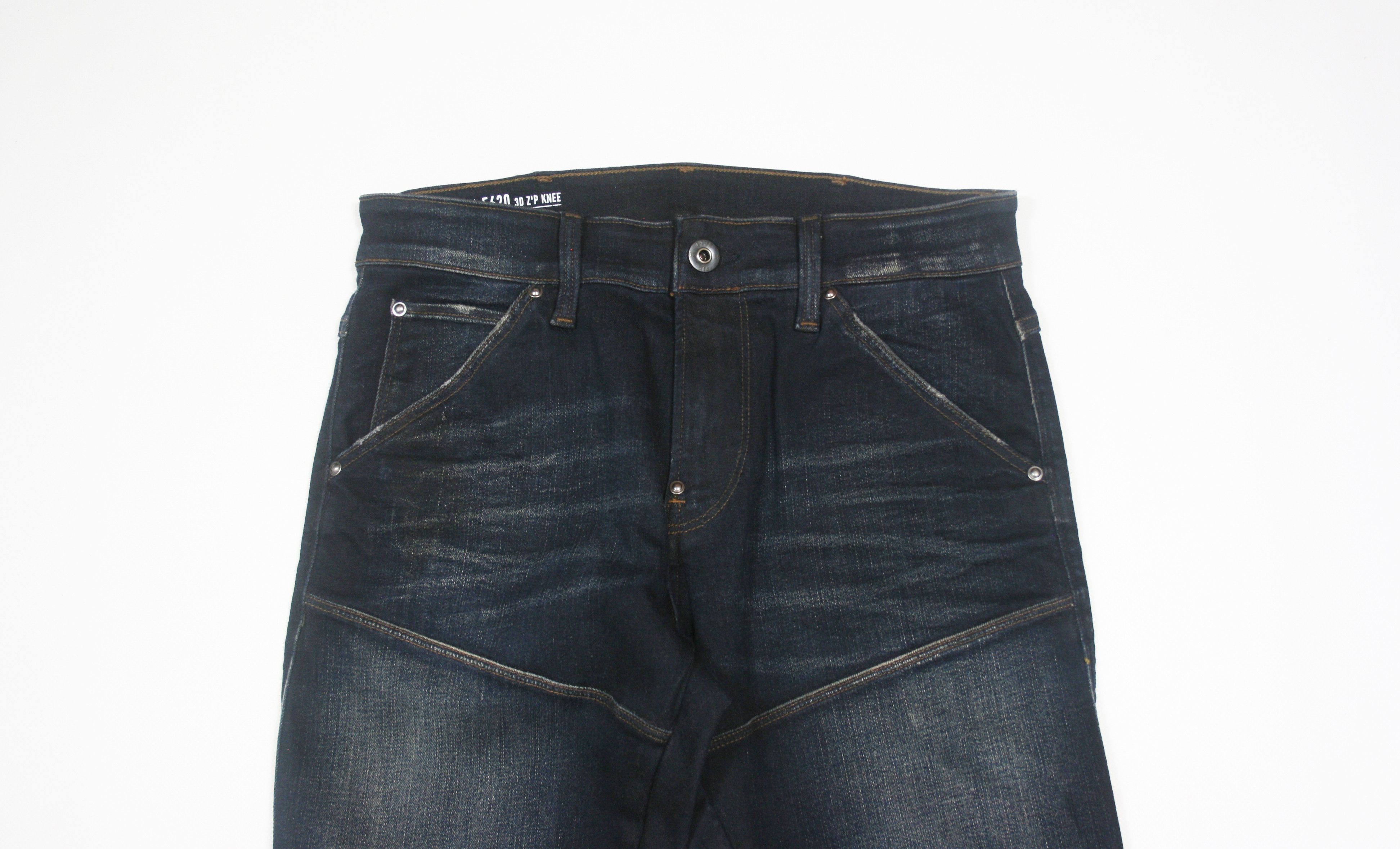 G-Star 3D Zip Knee Cropped Biker Skinny Jeans Size US 30 / EU 46 - 3 Thumbnail