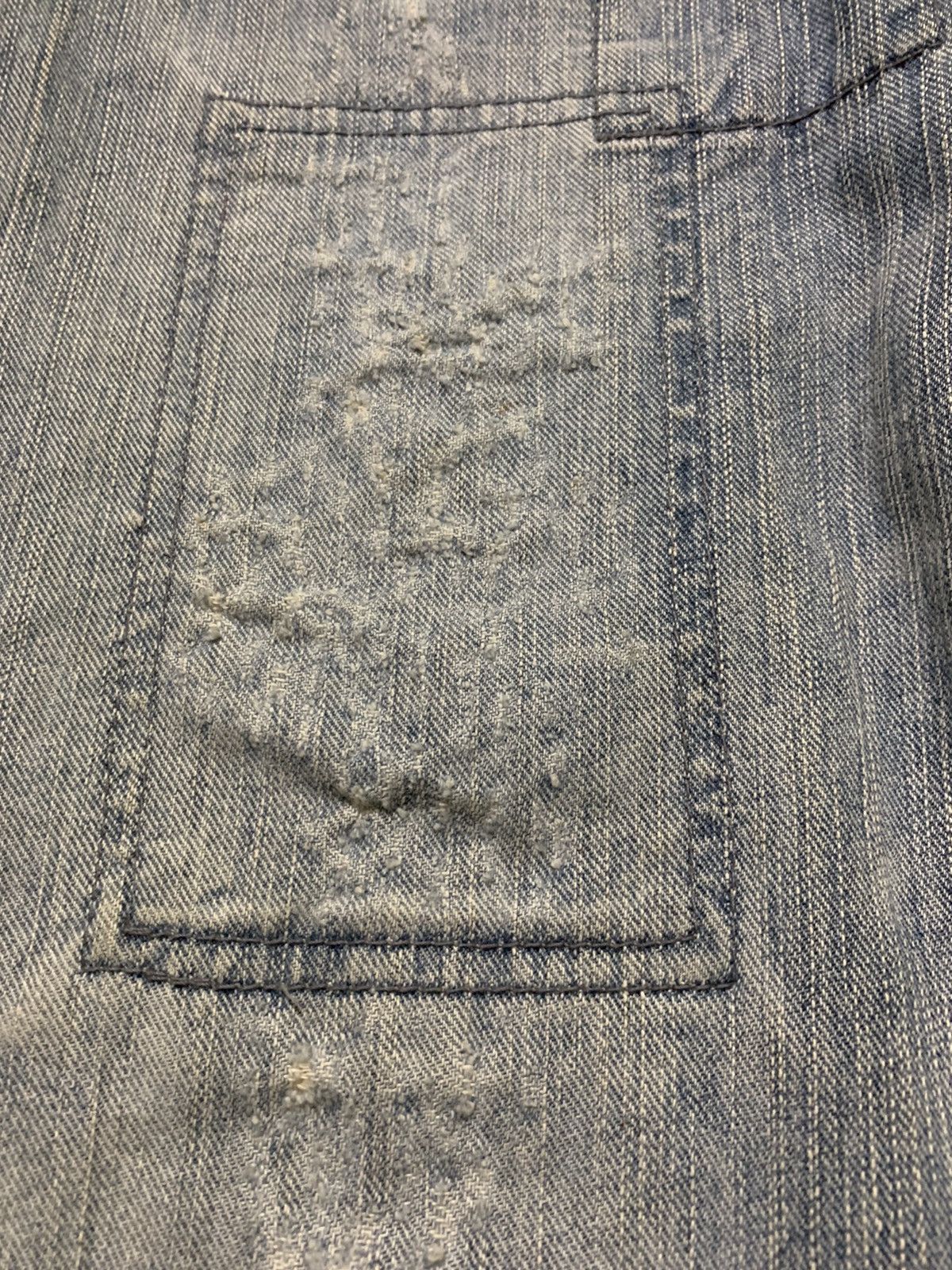 Edwin FLARE vintage edwin distressed denim patchwork sashiko Size US 29 - 11 Thumbnail