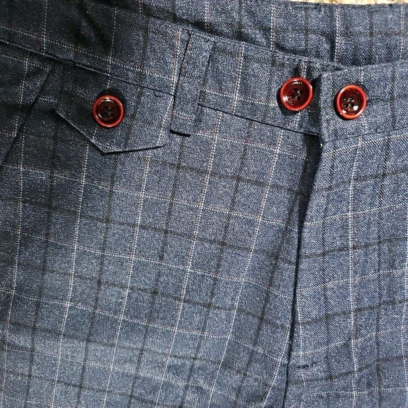 The Unbranded Brand Plaid Windowpane Dress Pants 31x29 Size US 36 / EU 52 - 3 Thumbnail