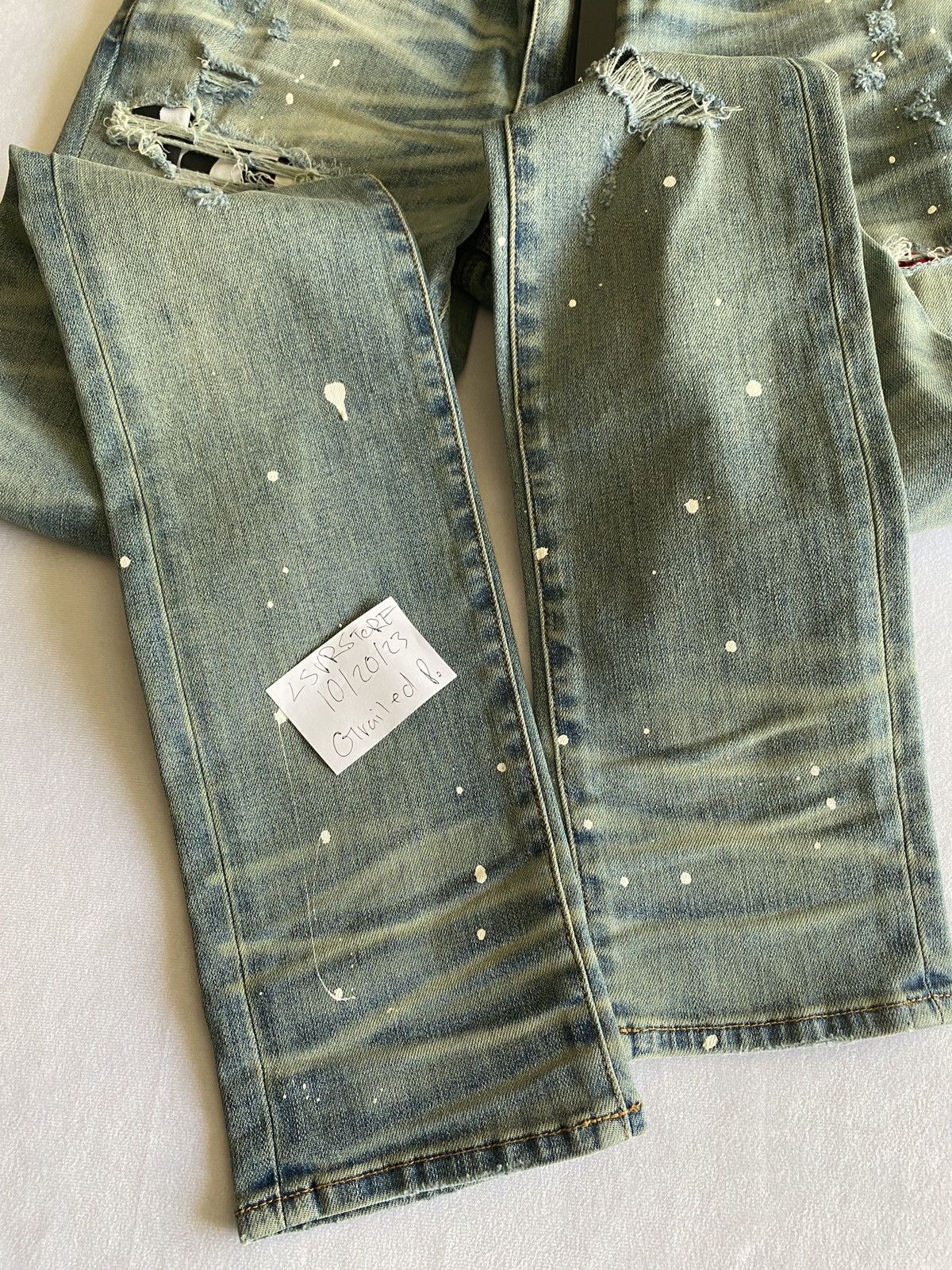 Amiri AMIRI Art Patch Painted Jean Classic Indigio OG 32 Size US 32 / EU 48 - 3 Thumbnail