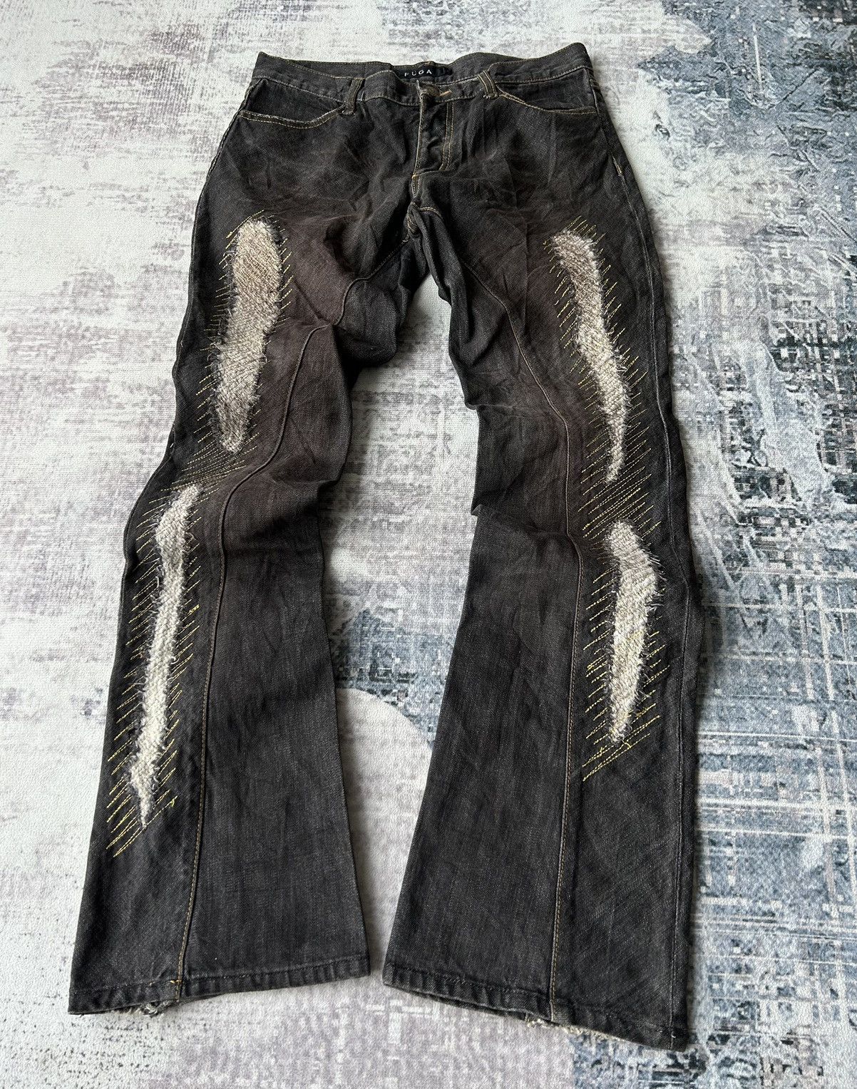 GOSTAR DE FUGA Fuga Super Flared Rockstar Jeans Size US 31 - 4 Thumbnail