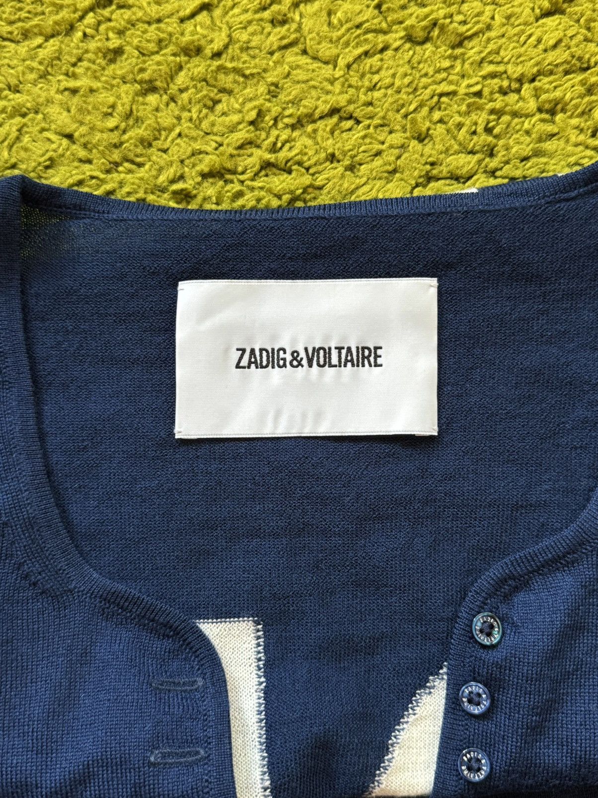 Zadig & Voltaire Zadig & Voltaire 100% wool jersey style pullover sweater Size US L / EU 52-54 / 3 - 5 Thumbnail