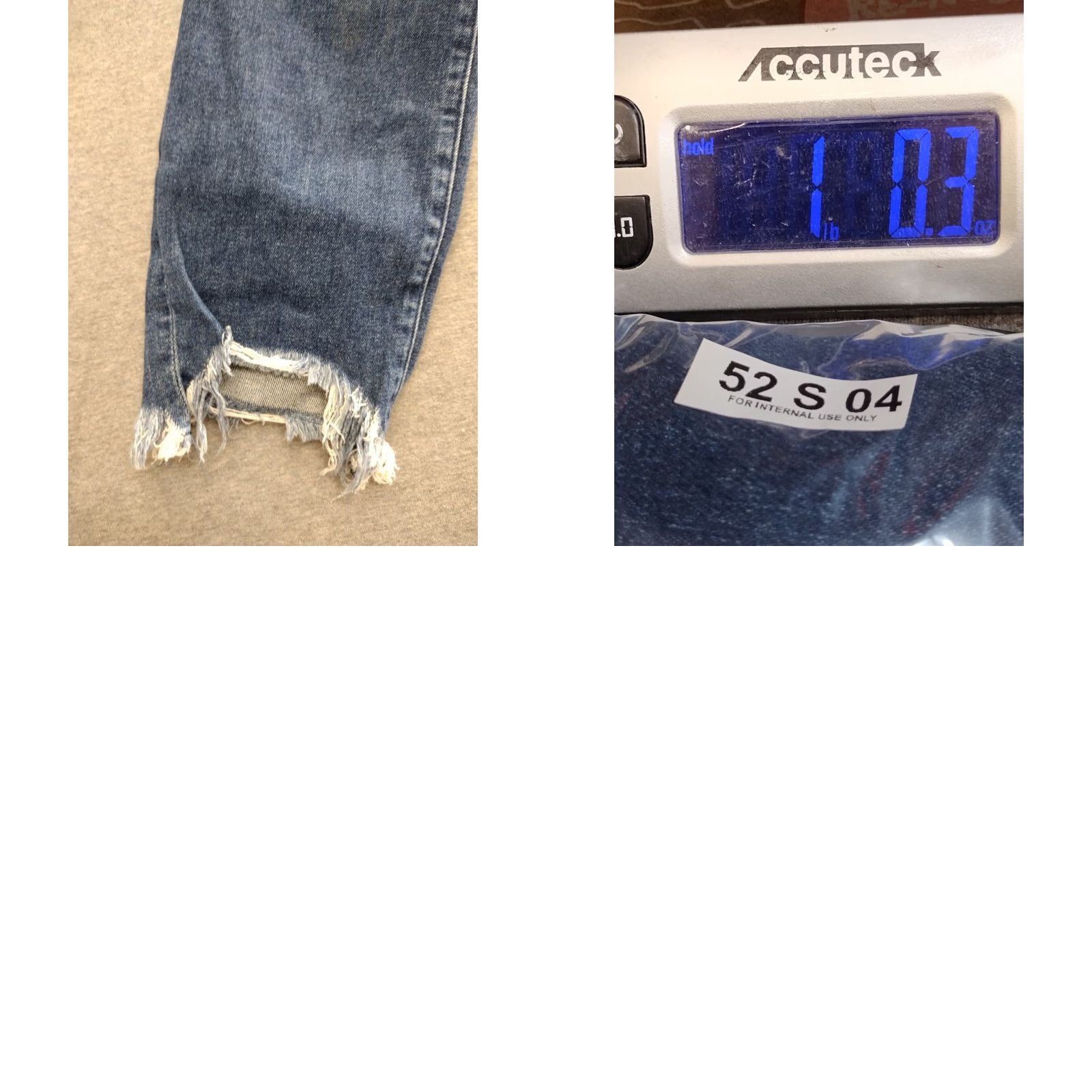Denime Unbranded Men's Blue Denim Cropped Stretch Jeans Size 30x36 - 5-Pocket Design, Regular Fit, Mid Rise, Blue, Cotton Blend, Jeans, 90s Theme Size US 30 / EU 46 - 8 Thumbnail