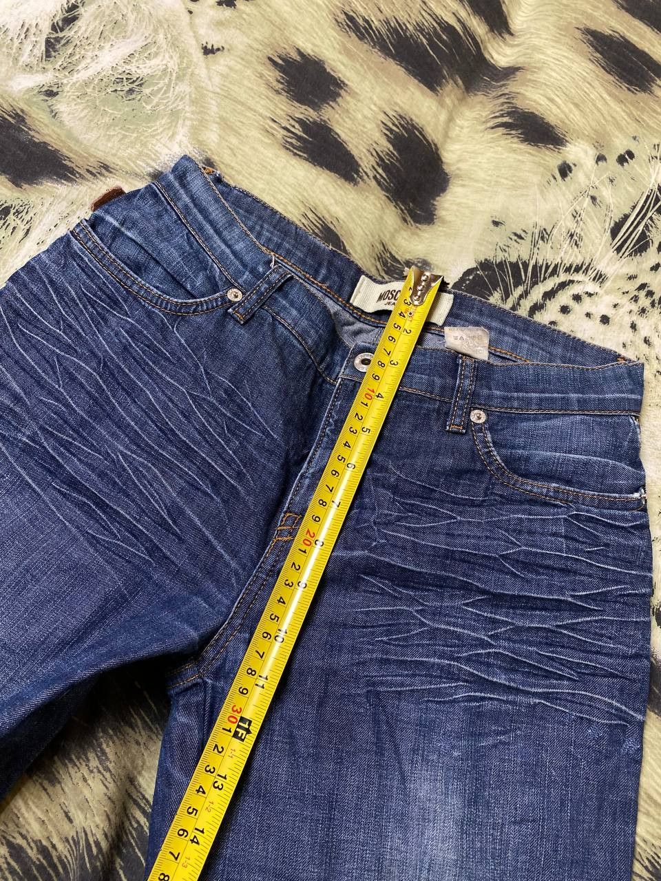 Moschino × Vintage Y2K MOSCHINO Jeans Flared Low Rise Sexy Jeans Glamour 00s Size 27" / US 4 / IT 40 - 13 Thumbnail