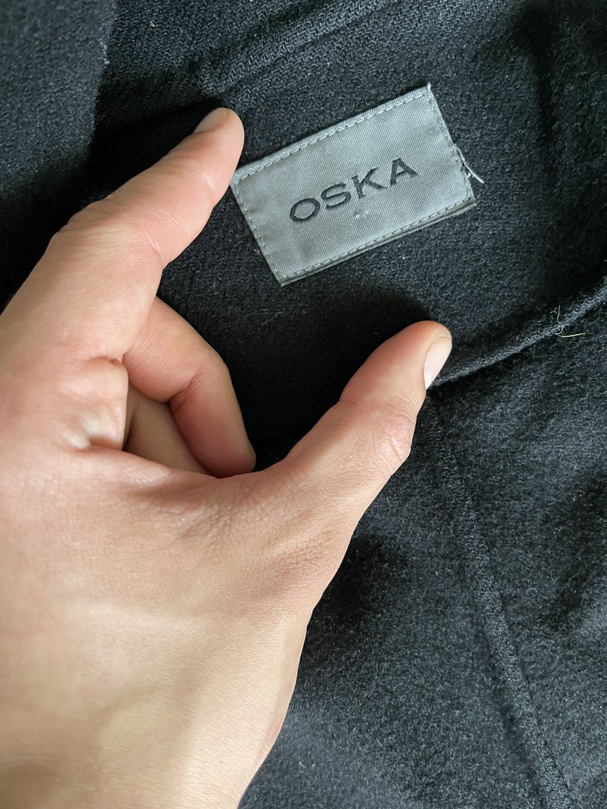 Designer Oska avant garde wool distressed coat jacket Size XL / US 12-14 / IT 48-50 - 5 Thumbnail