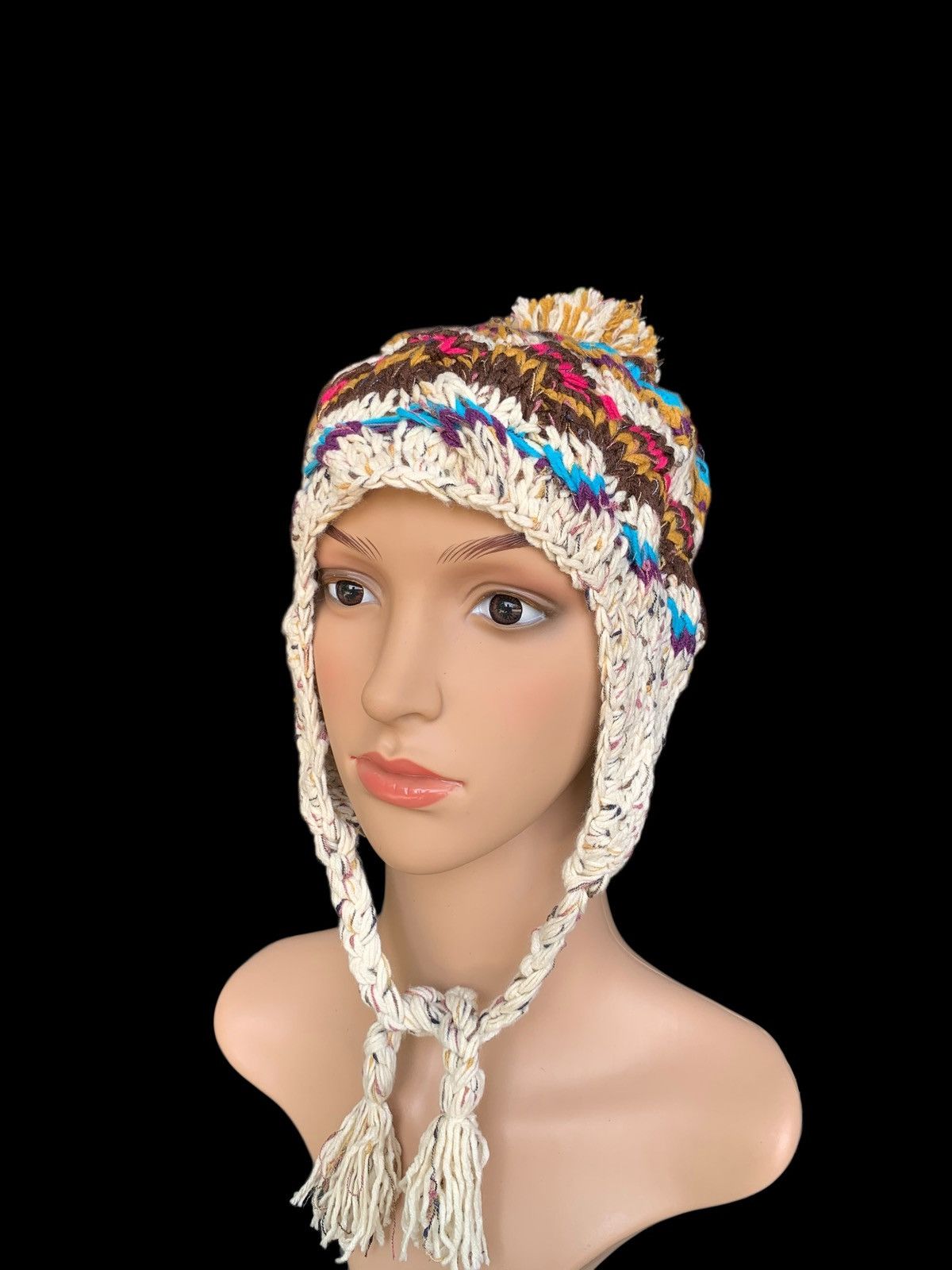 Japanese Brand × Kapital Crochet Knitt Earflap Punk Japanese Style Size ONE SIZE - 7 Thumbnail