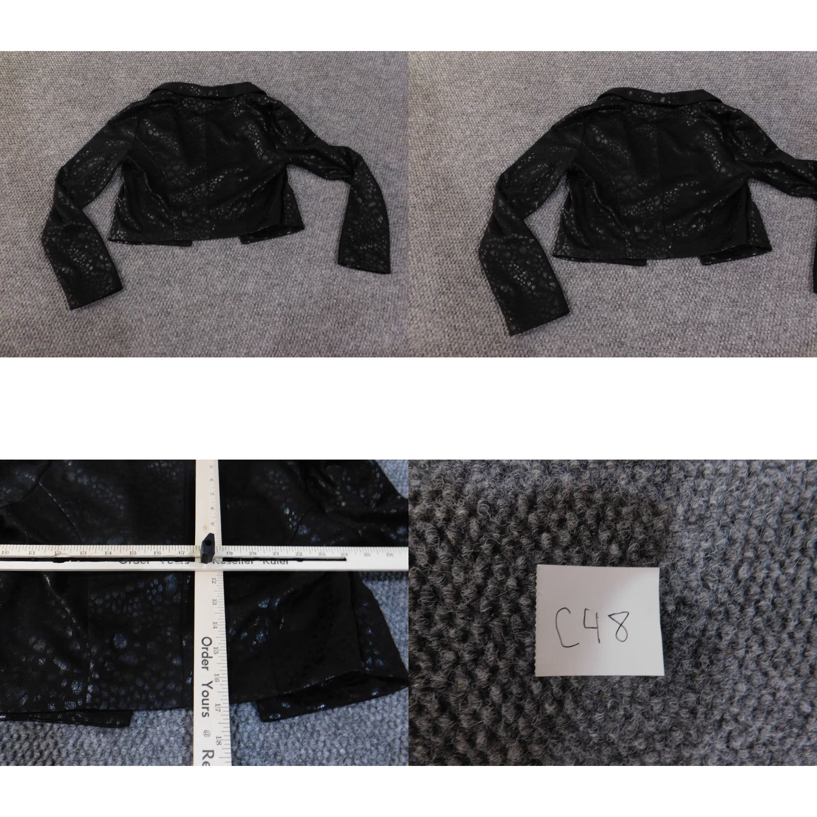 Bebe bebe Blazer Shirt Womens XS Black Lined Polyester Casual Geometric Winter Basic Jacket Blazer XS Women Size XS / US 0-2 / IT 36-38 - 8 Thumbnail