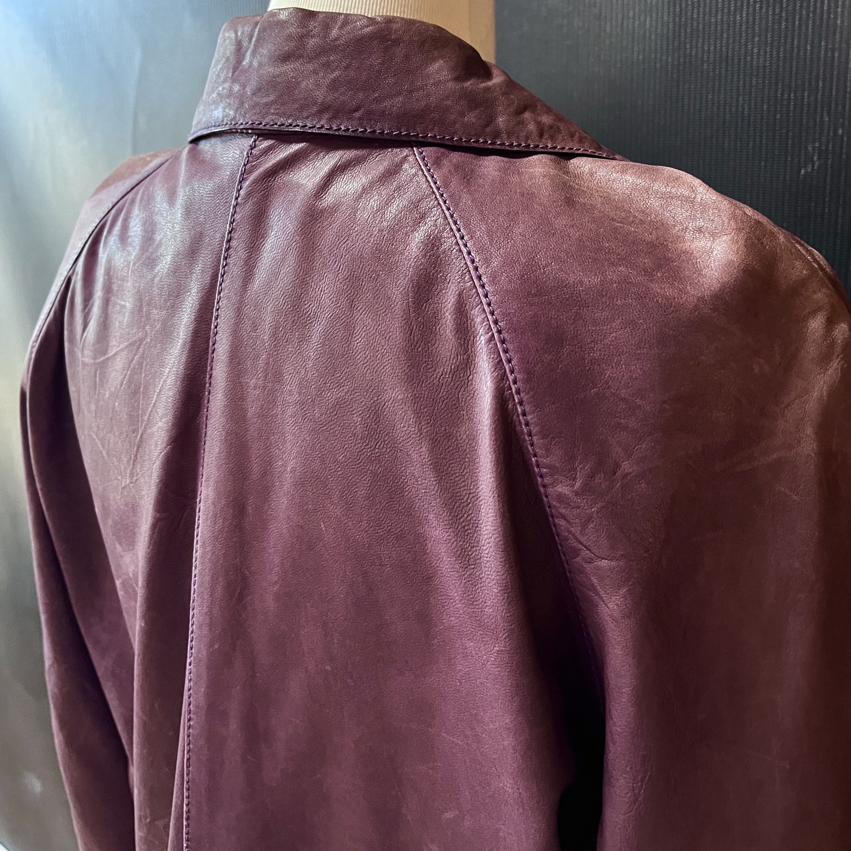 Bottega Veneta Bottega Veneta Tomas Maier Purple Nappa Leather Jacket Size S / US 4 / IT 40 - 6 Thumbnail