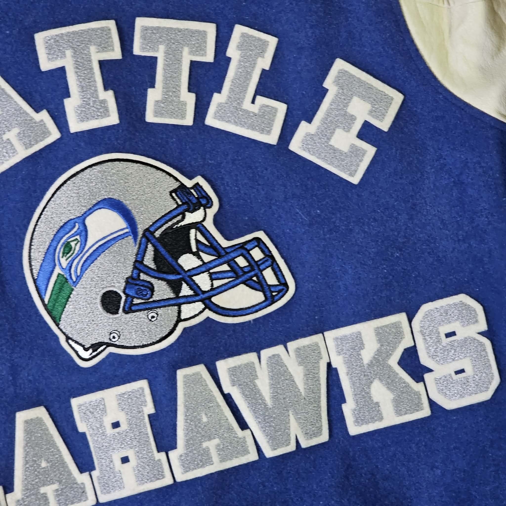 Chalk Line Seattle Seahawks Vintage 80s Chalk Line Varsity Jacket Size US L / EU 52-54 / 3 - 8 Thumbnail