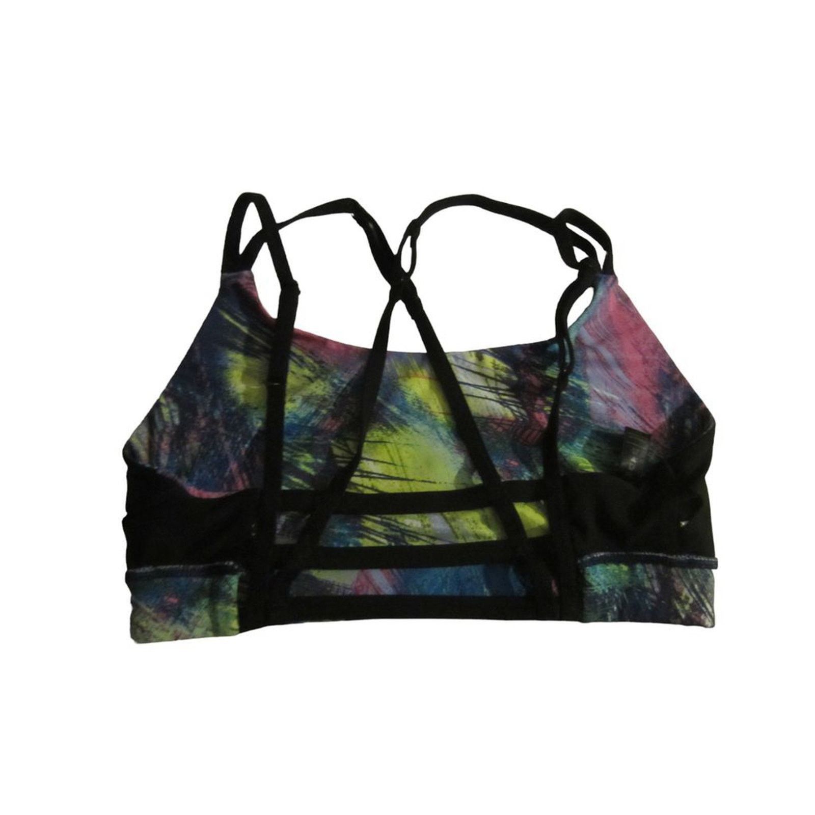 Other Y2K Abstract Print Crop Top Velvet Heart Strappy Festival Size ONE SIZE - 6 Thumbnail