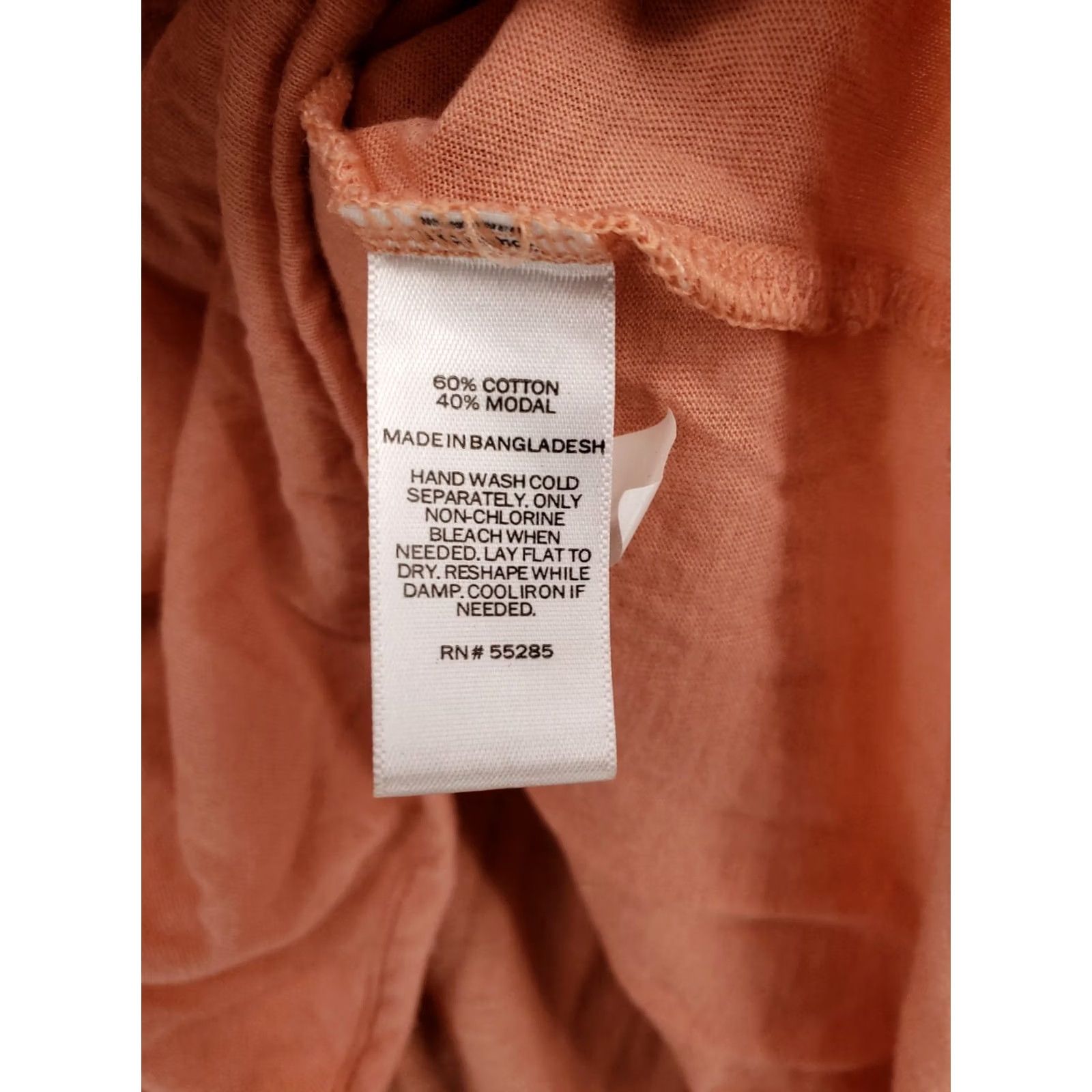 Express Express T-Shirt S Small Orange V-Neck Dolman Sleeves Asymmetric Hem Womens Size S / US 4 / IT 40 - 4 Thumbnail