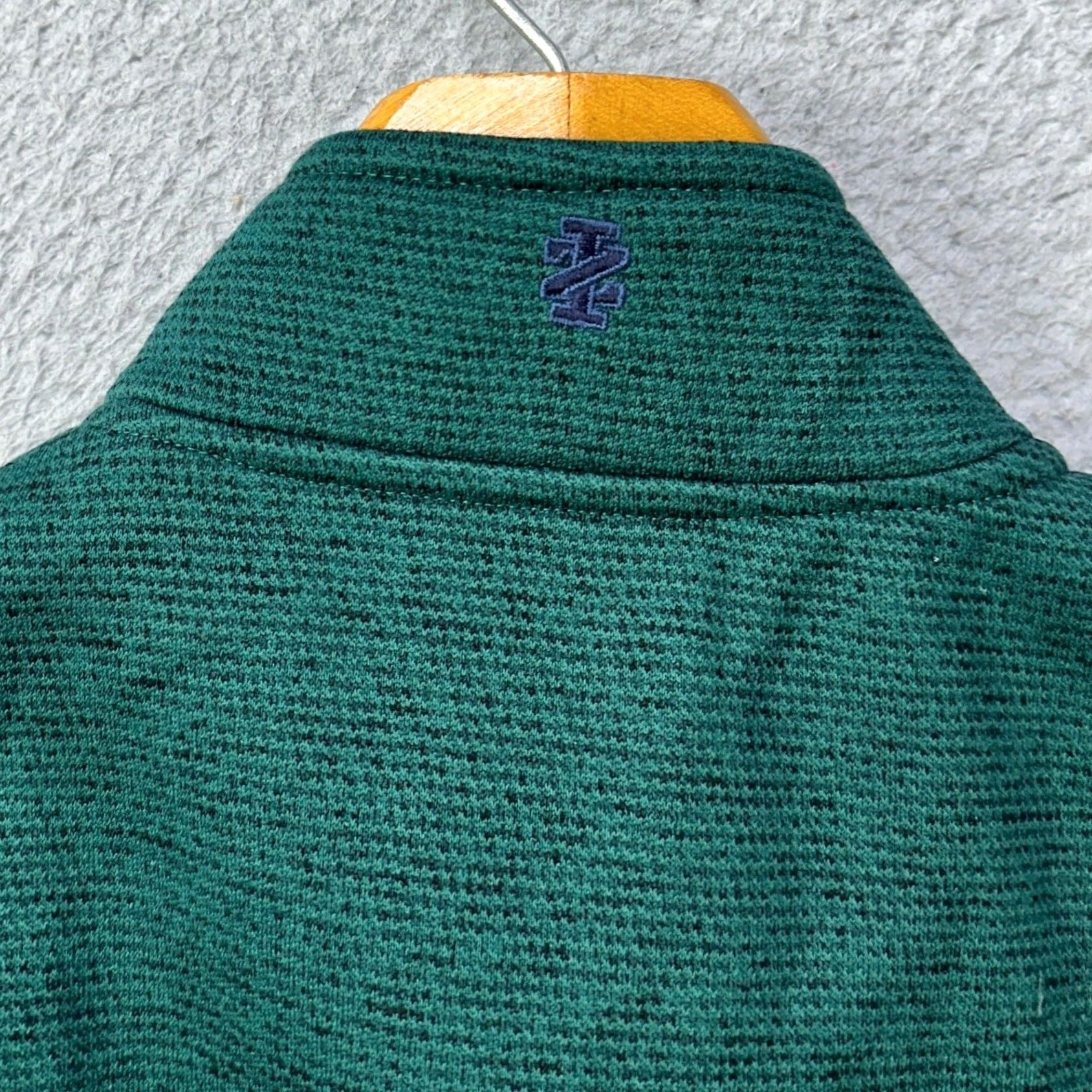 Izod IZOD Vest Mens Fleece Full Zip Pockets Green Geometric Outdoor Casual Jacket/Coat, Short, Regular Fit, 300 Warmth Weight, M Size US M / EU 48-50 / 2 - 7 Thumbnail