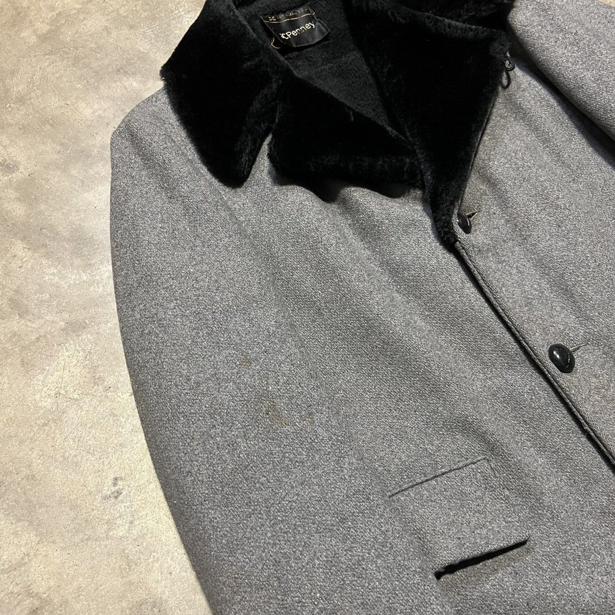 JCPenney Vintage 70s JCPenney Shearling Collar Trench Overcoat USA Size US M / EU 48-50 / 2 - 3 Thumbnail
