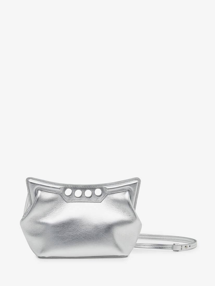 Alexander McQueen o1w1db10925 Size: OS/The Peak Bag Small in Silver Size ONE SIZE - 2 Thumbnail