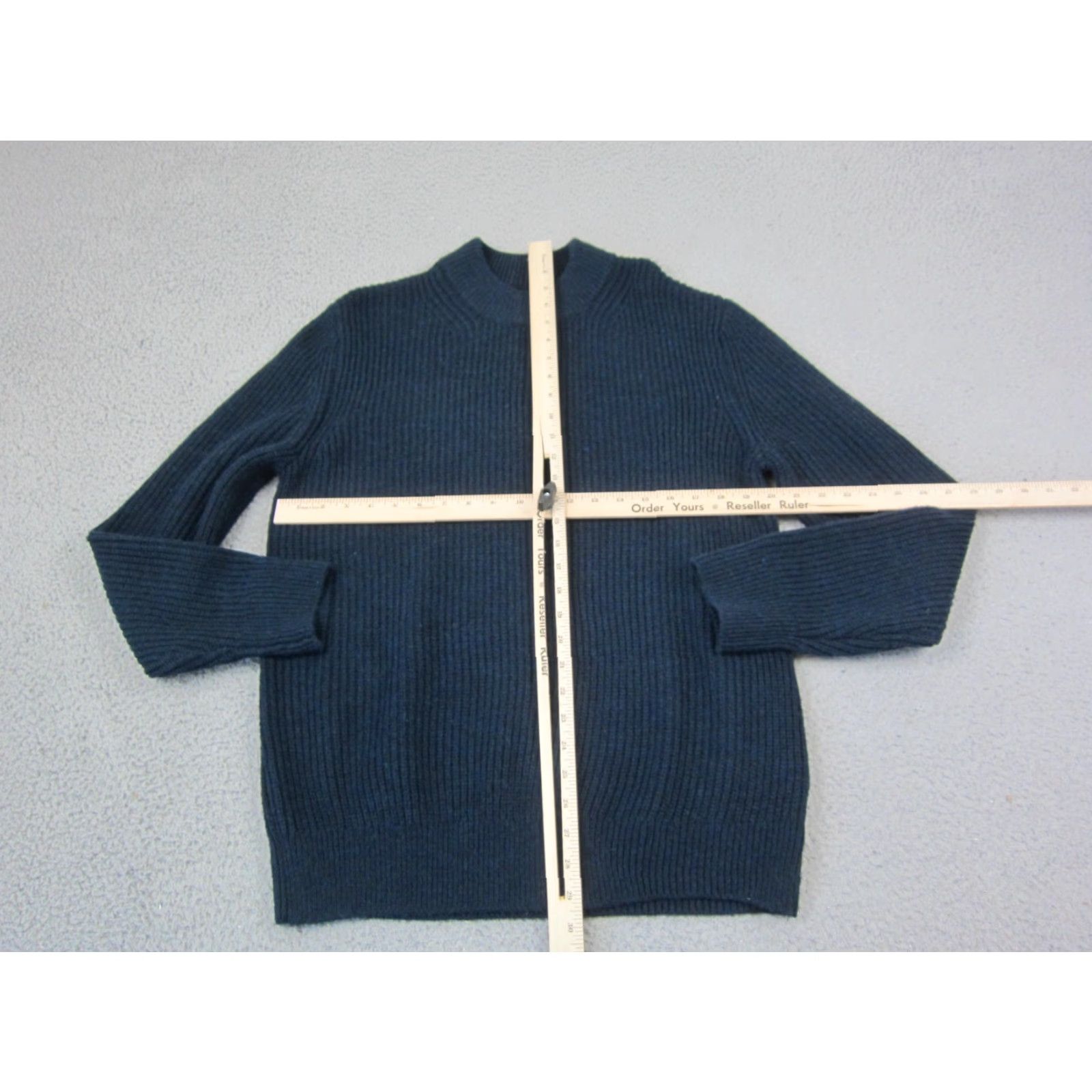 Gap VINTAGE GAP Sweater Mens Pullover Wool Alpaca Mock Neck Knit M Blue 80s 90s Casual Winter Fall Size US M / EU 48-50 / 2 - 6 Thumbnail