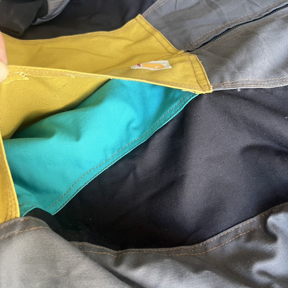 Carhartt Carhartt Rework custom color block hooded jacket size medium Size US M / EU 48-50 / 2 - 3 Thumbnail
