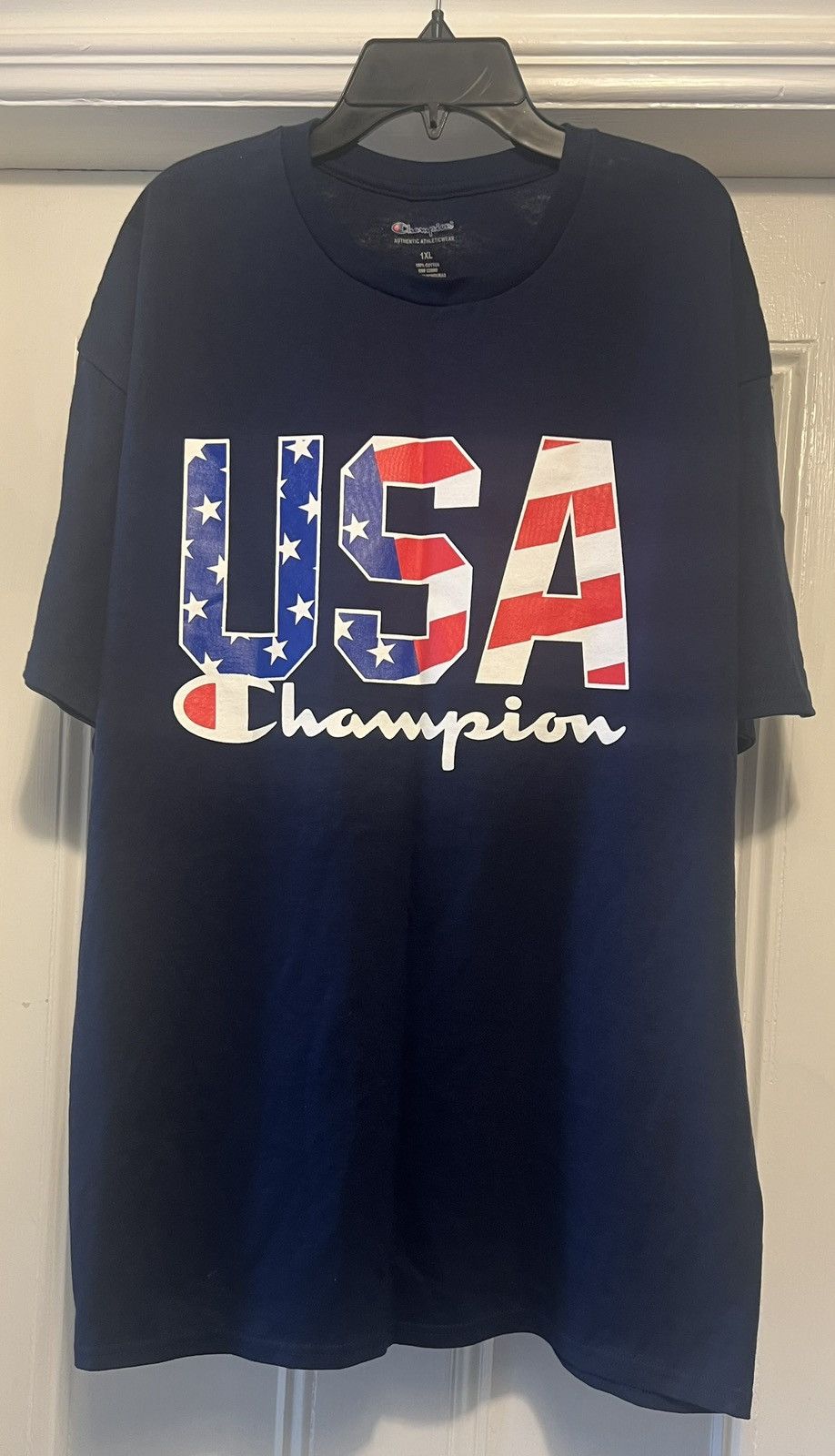 Champion Authentic Champion USA Athleticwear Navy Big & Tall Tee 1XL Size US XXL / EU 58 / 5 - 1 Thumbnail