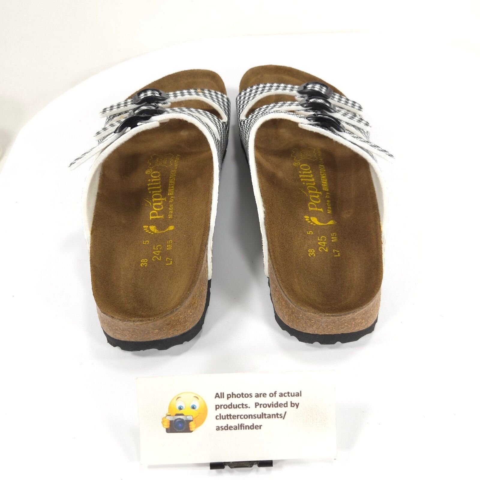 Birkenstock Papillio By Birkenstock Florida Pepita Sandal Size 7 Black Size US 7 / IT 37 - 3 Thumbnail