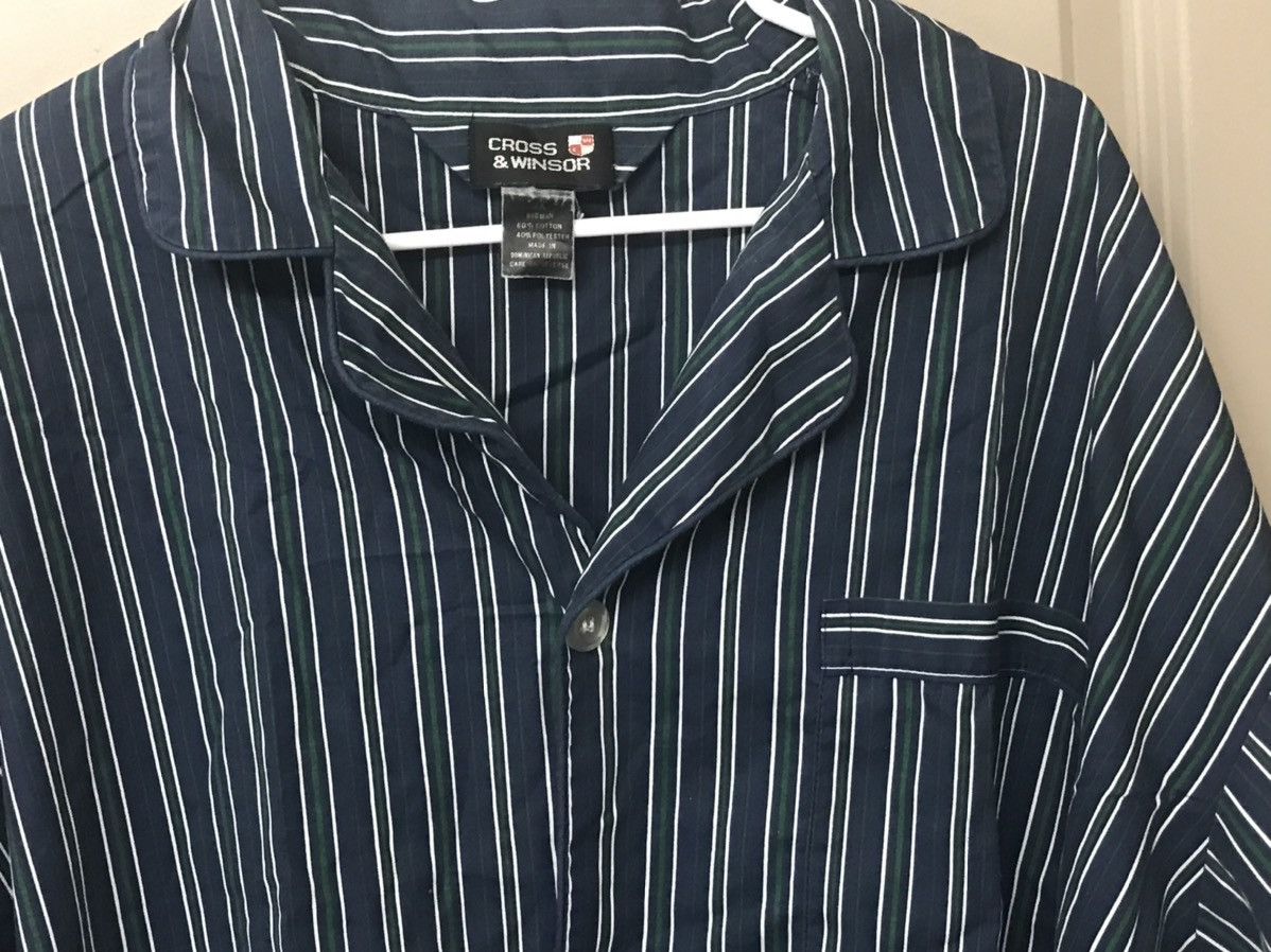 Other CROSS & WINSOR Men's 2-Piece Striped Pajamas Size 2X Size 44 - 5 Thumbnail
