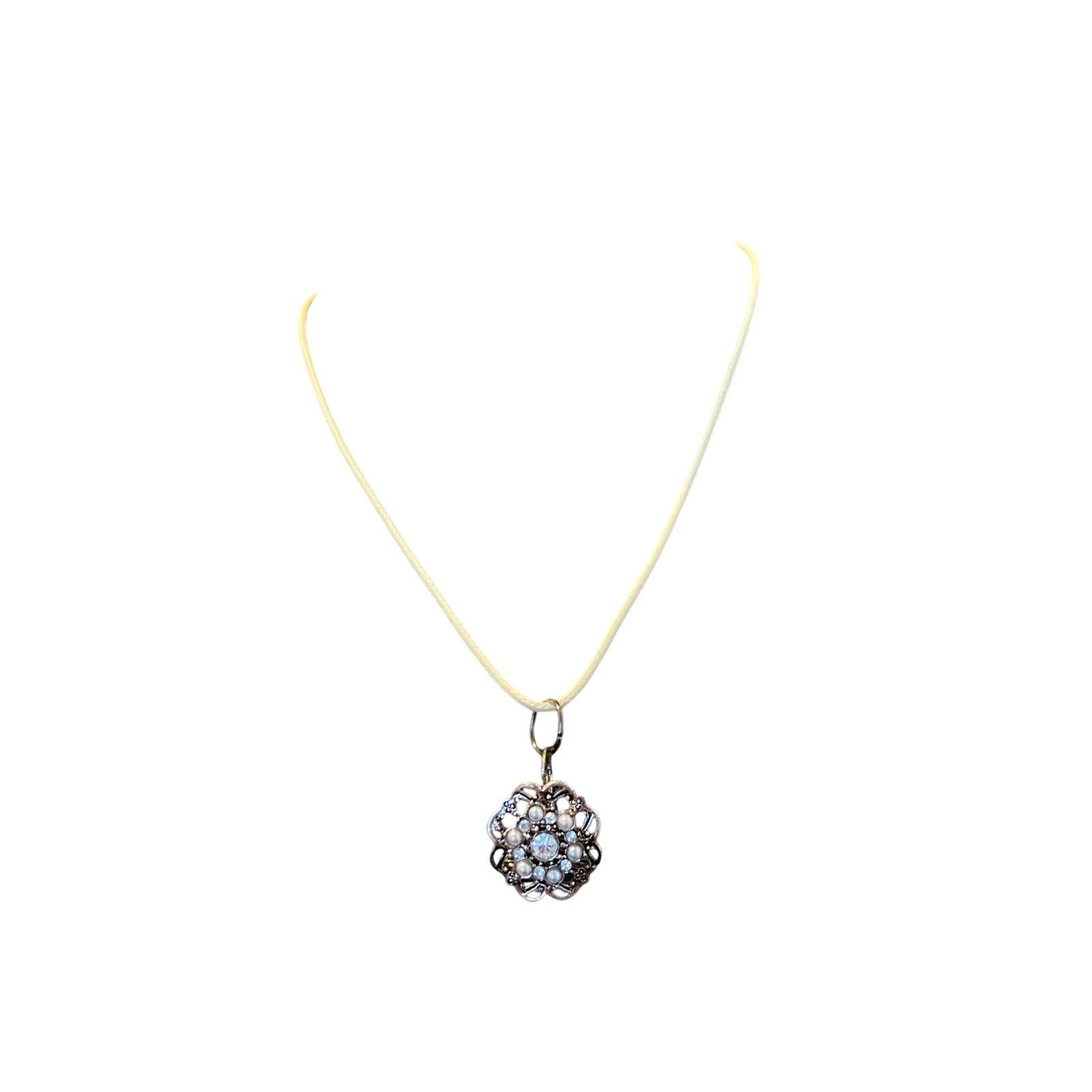 Other rhinestone flower pendant necklace Size ONE SIZE - 1 Thumbnail