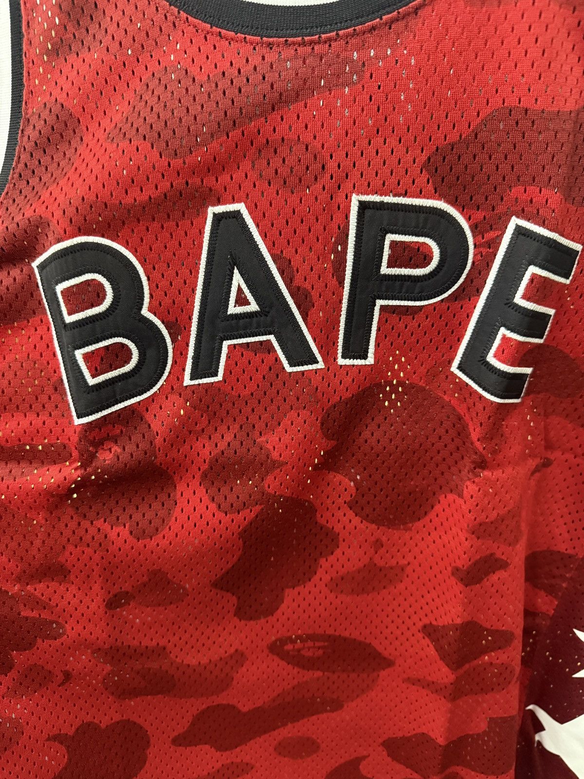 Bape BAPE Color Camo Bape Basketball Tank Top 'Red' NWT Size US M / EU 48-50 / 2 - 3 Thumbnail