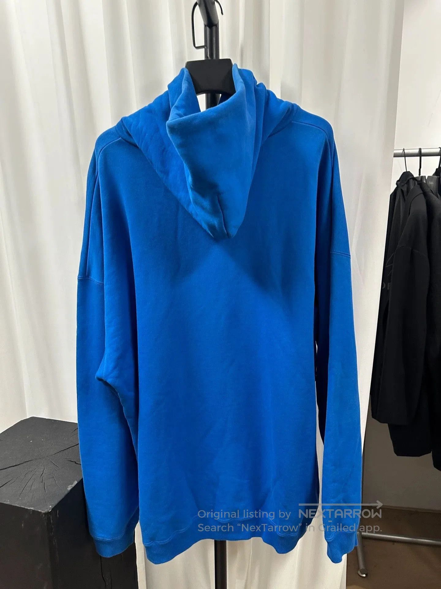 Balenciaga Blue Graphic Hoodie with Front Pocket. Size US M / EU 48-50 / 2 - 2 Thumbnail