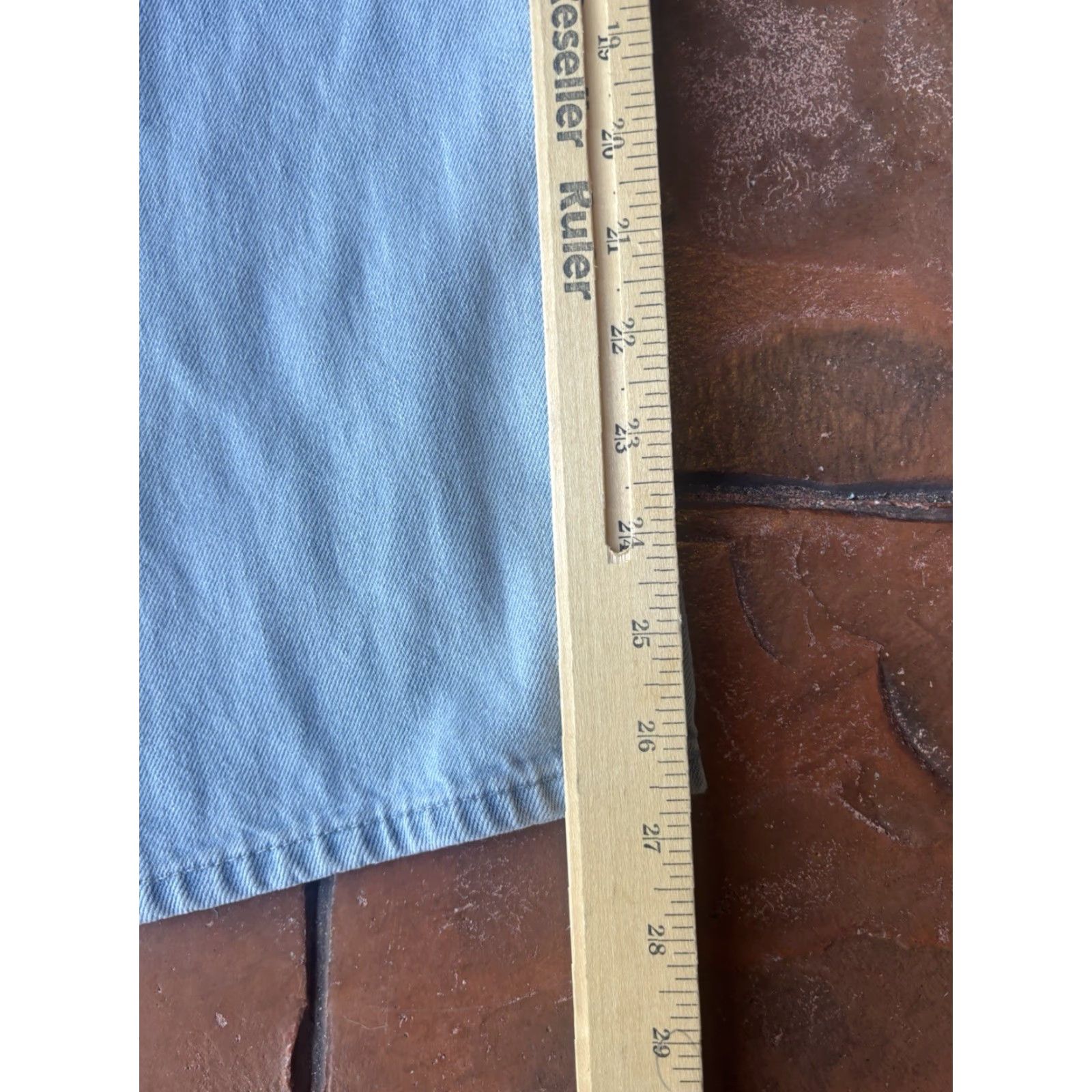 Vintage VINTAGE? Adriano Goldschmied Ex-Boyfriend Lucky Slim Jeans Womens 27R Distressed Blue Jeans 5-Pocket Design Boys? Size 27" / US 4 / IT 40 - 7 Thumbnail