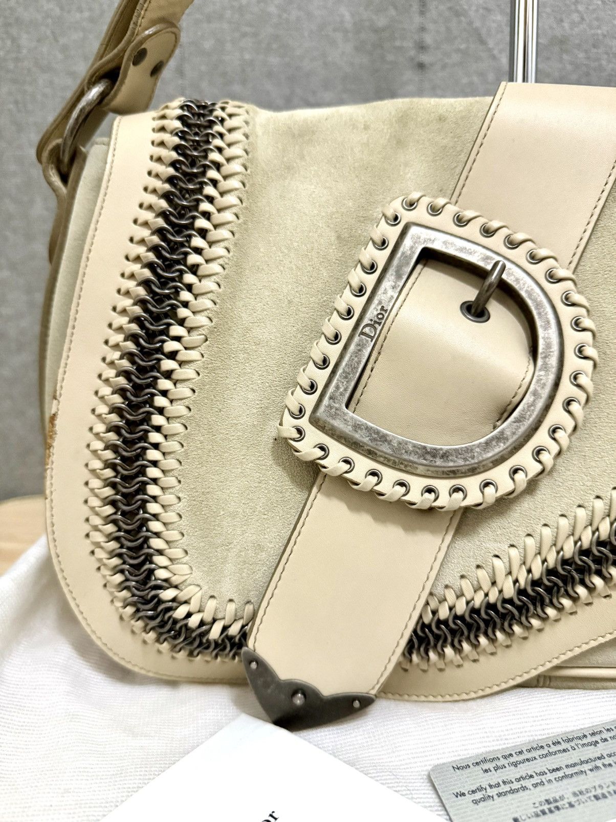 Dior 2005 Christian Dior Gaucho Saddle Bag John Galliano era Size ONE SIZE - 6 Thumbnail