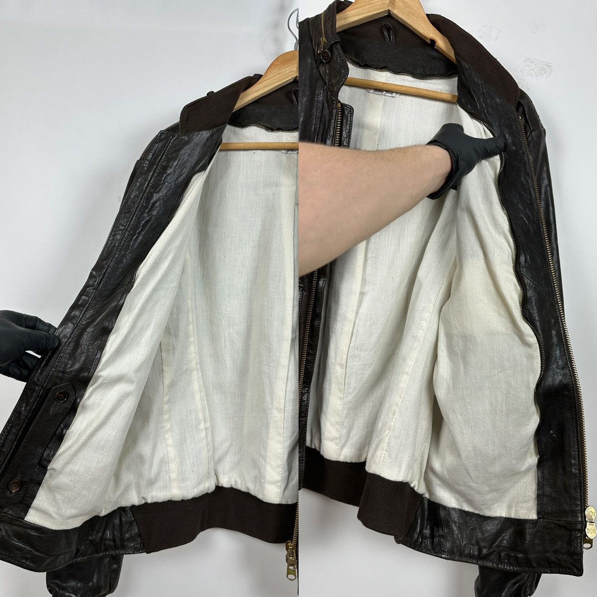 Golden Goose Golden Goose Brown Leather Jacket Size US L / EU 52-54 / 3 - 21 Thumbnail