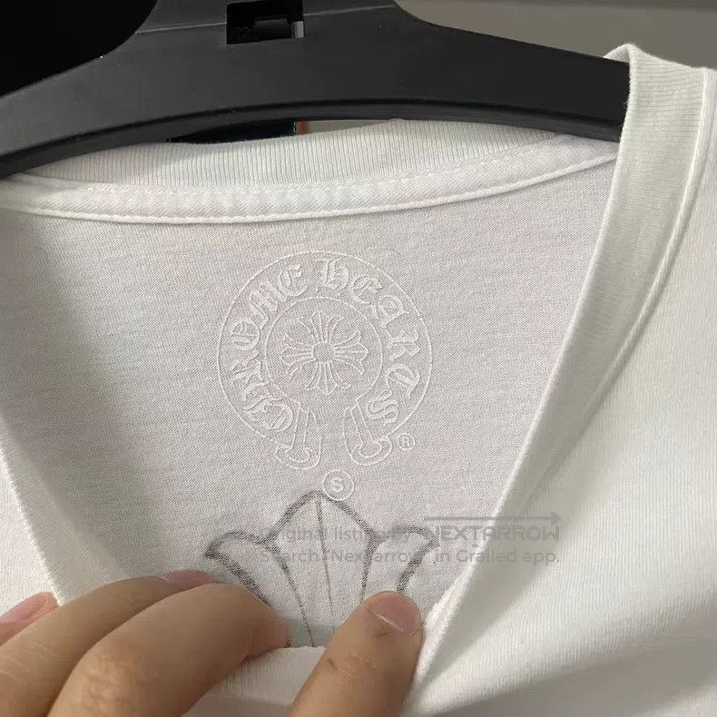 Chrome Hearts CHROME HEARTS Size S Sketch Cross Scroll White Long-Sleeved Size US S / EU 44-46 / 1 - 6 Thumbnail